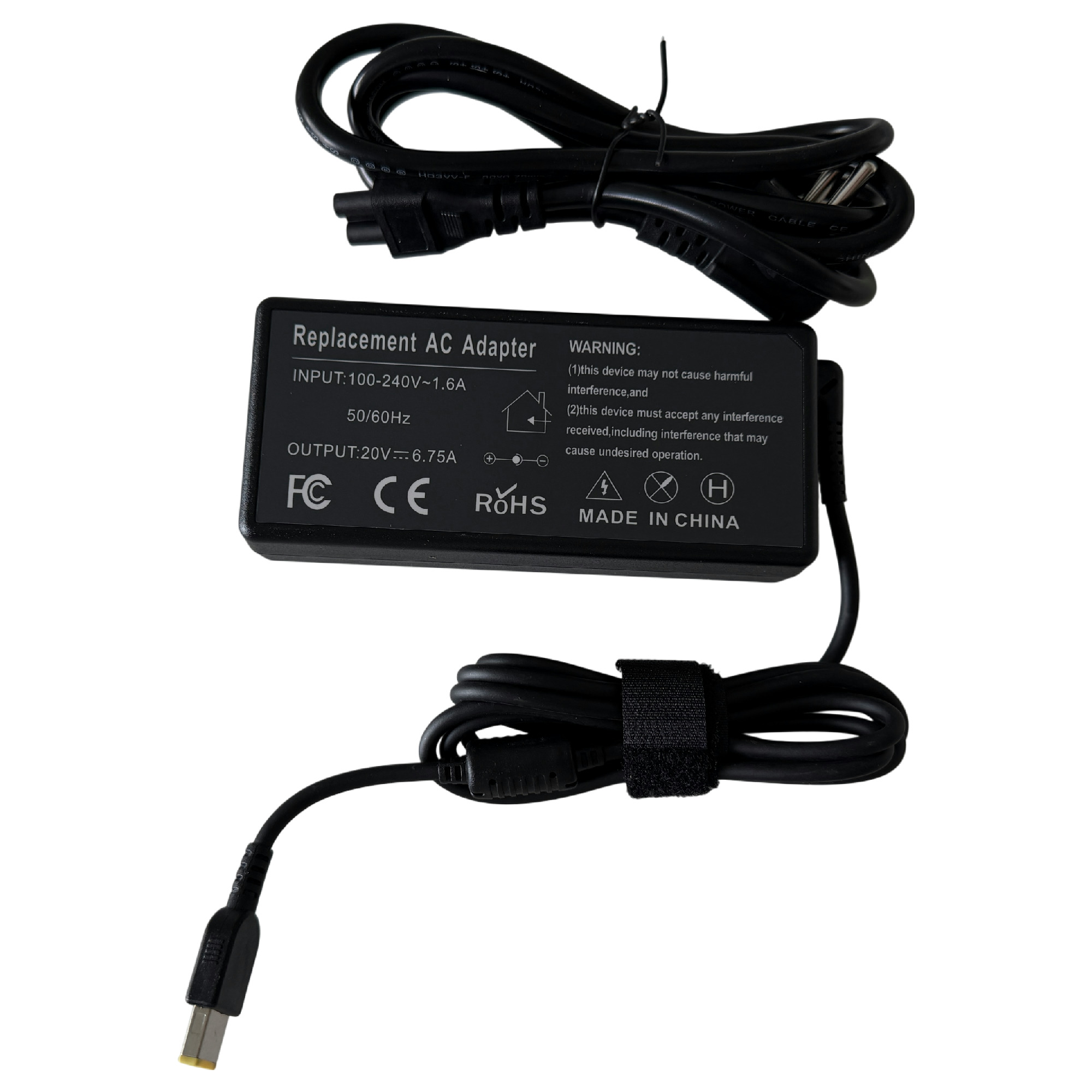 NY! Ersättningsladdare för Lenovo 135W AC Adapter Laddare 20V 6.75A