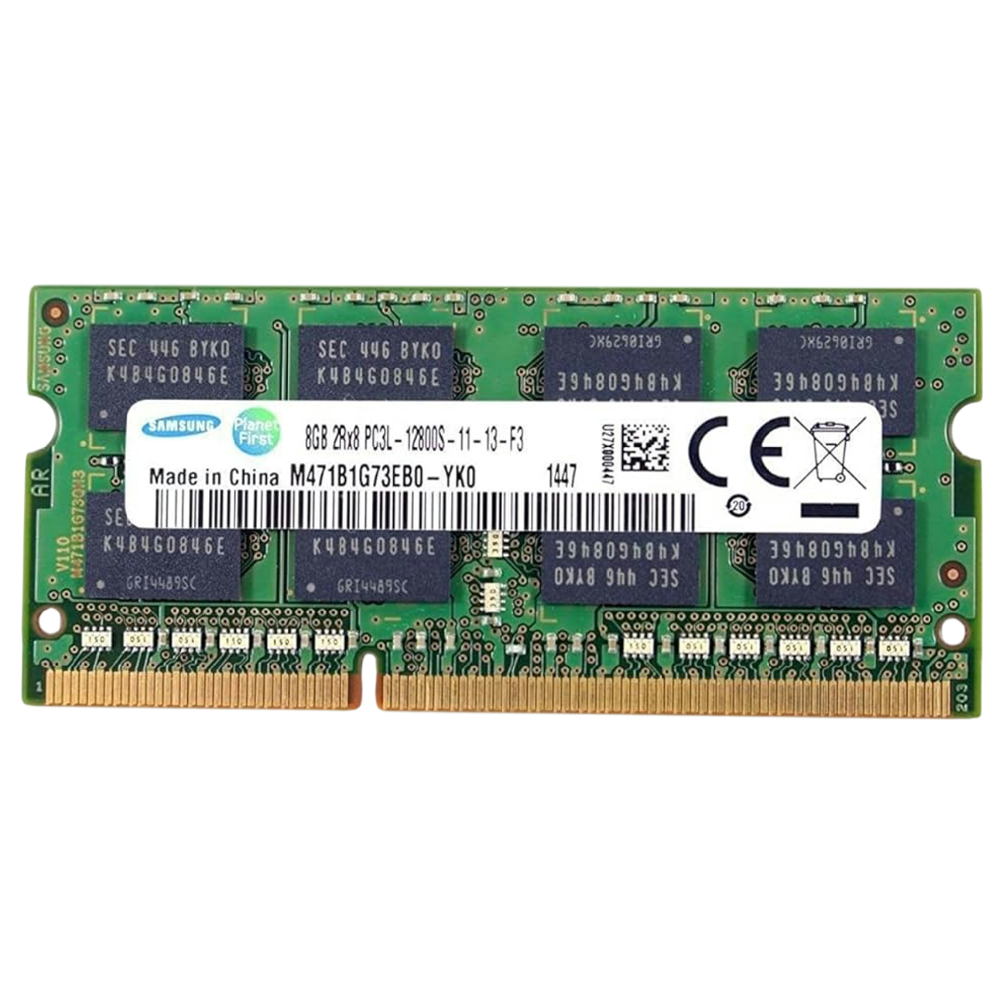 Begagnat Samsung 8GB DDR3L (1x8GB) 1600MHz SODIMM Laptop RAM M471B1G73EB0-YK0