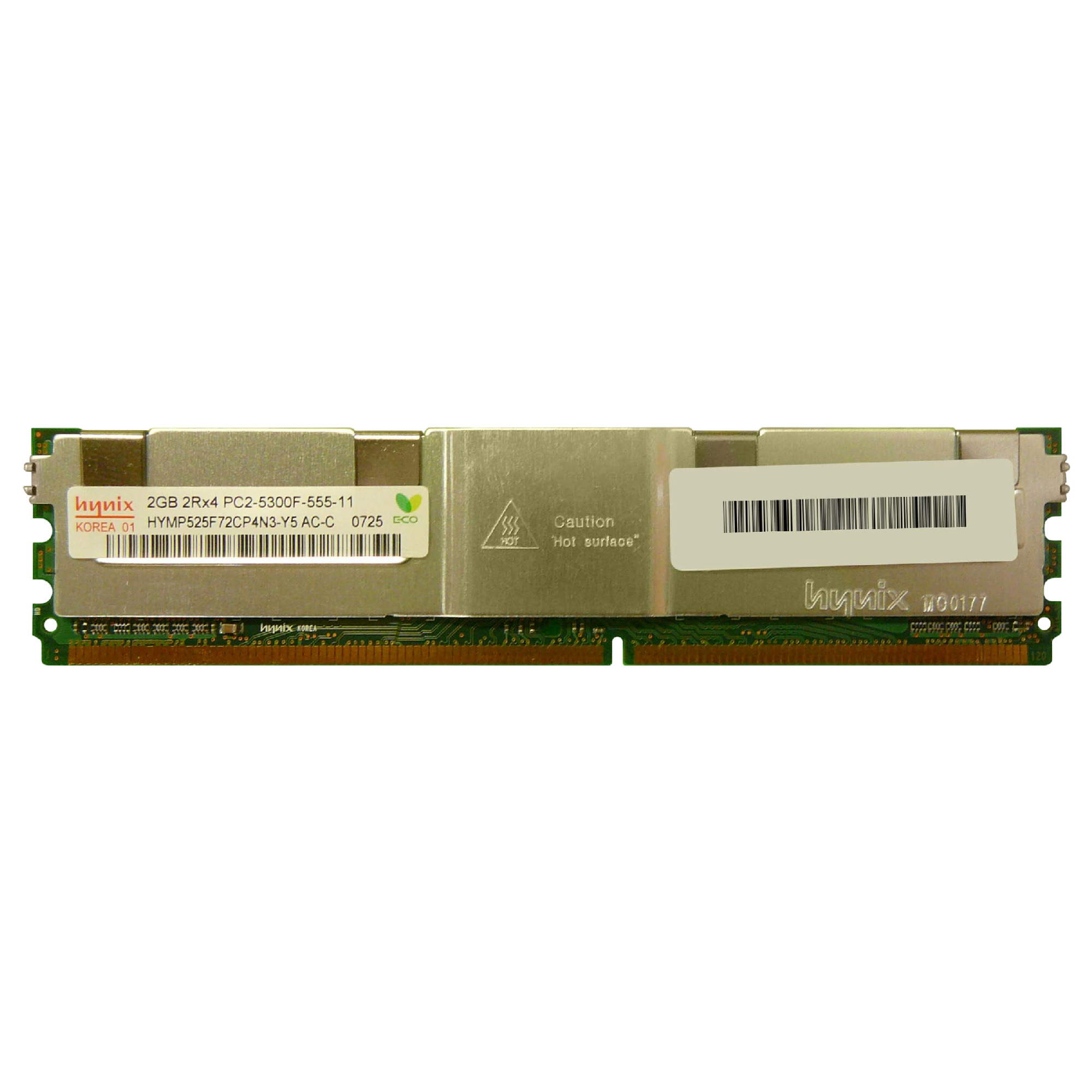 Begagnat Hynix 2GB DDR2 (1x2GB) FBDIMM 2Rx4 ECC PC2-5300F 667MHz HYMP525F72CP4N3