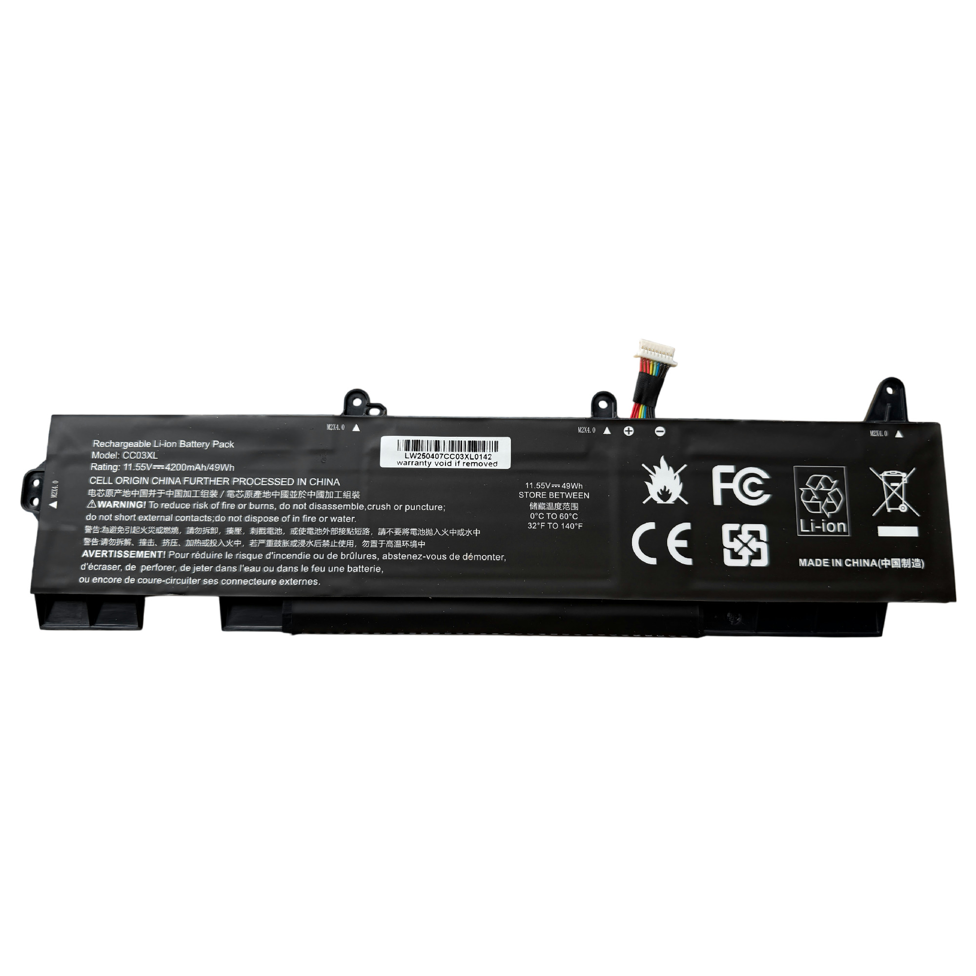 Nytt! Batteri HP Elitebook 850 855 G7 G8 Zbook Firefly 15 G7 G8 CC03XL 49Wh