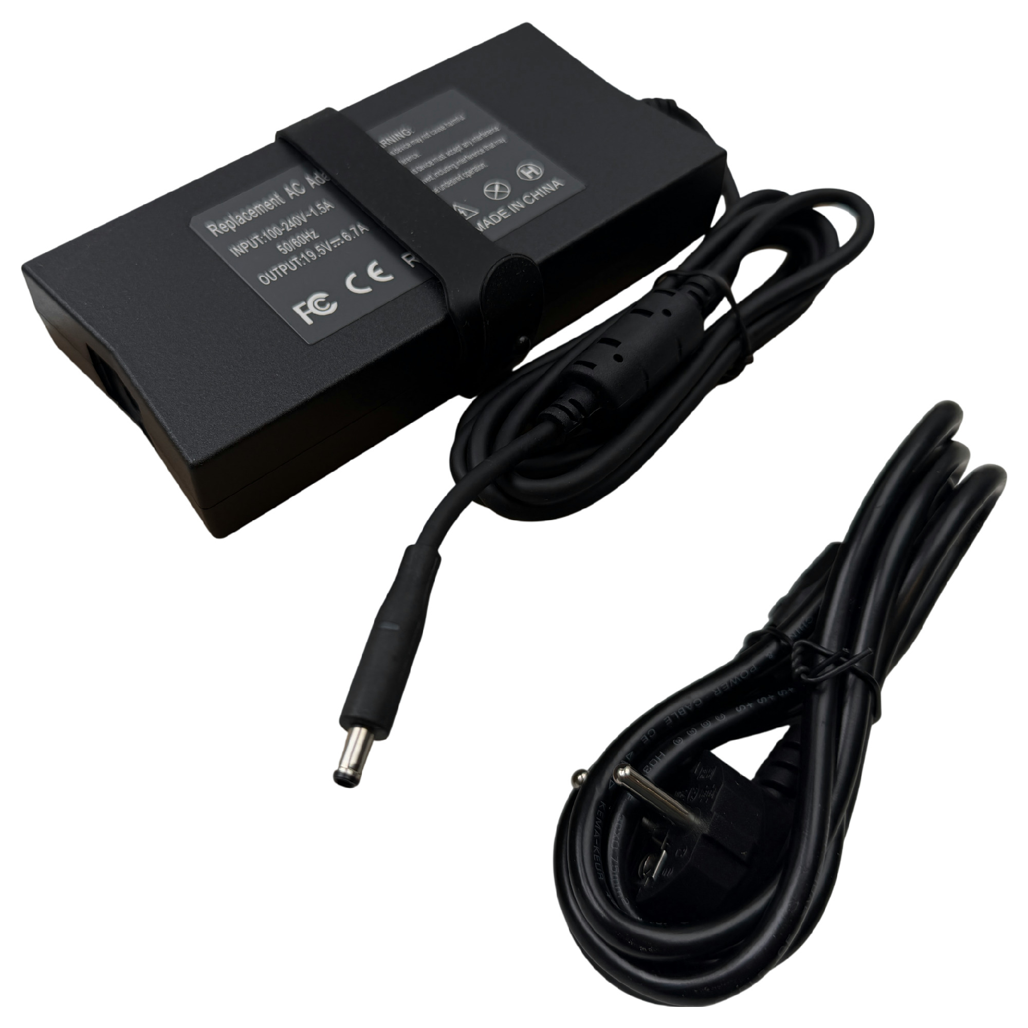 NY! Dell 130W Ersättningsladdare 4.5 mm kontakt 19,5 V 6,7A Slim Laddare