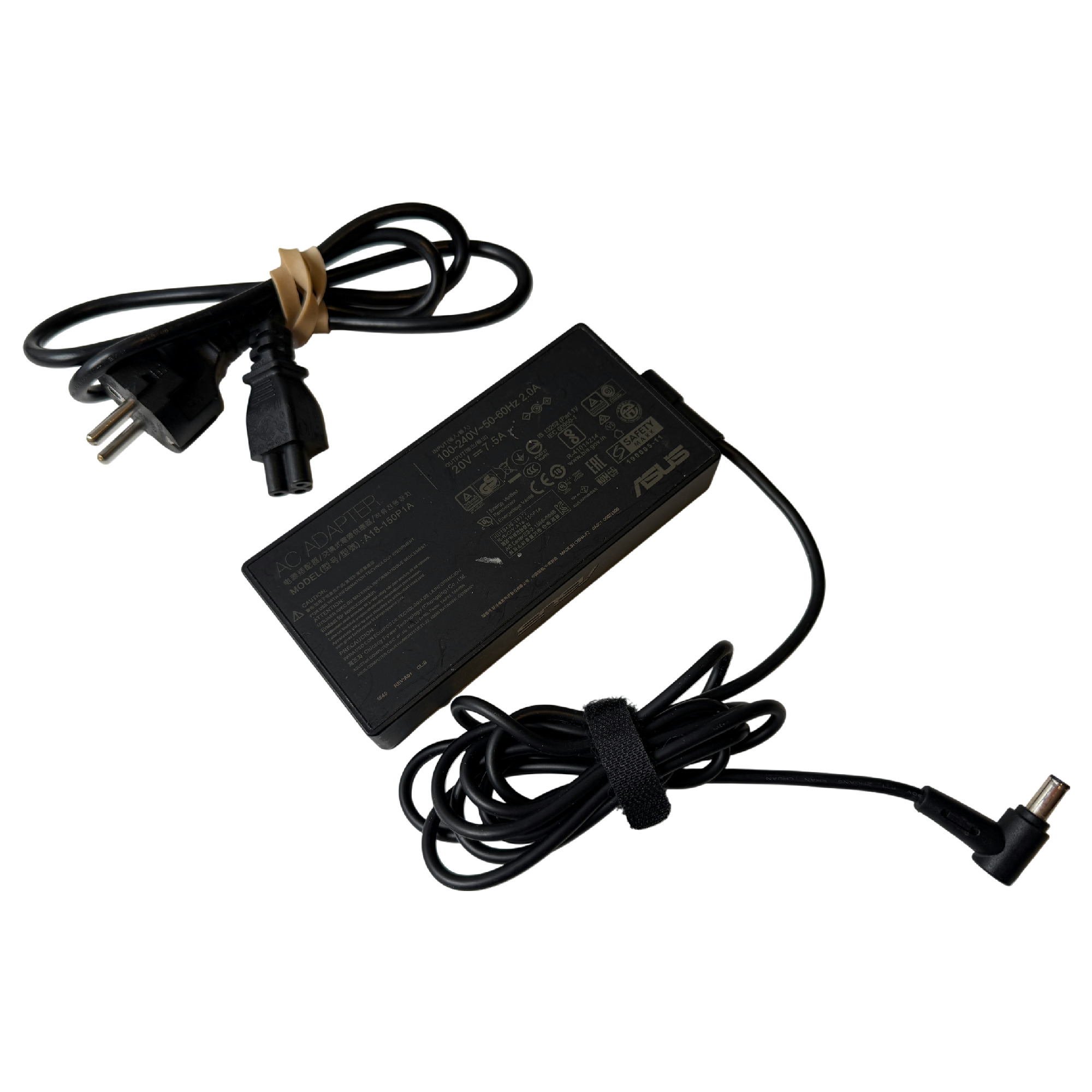 Begagnat ASUS 150W Laptop-laddare 20V 7.5A 6.0 x 3.7mm med Pin A18-150P1A