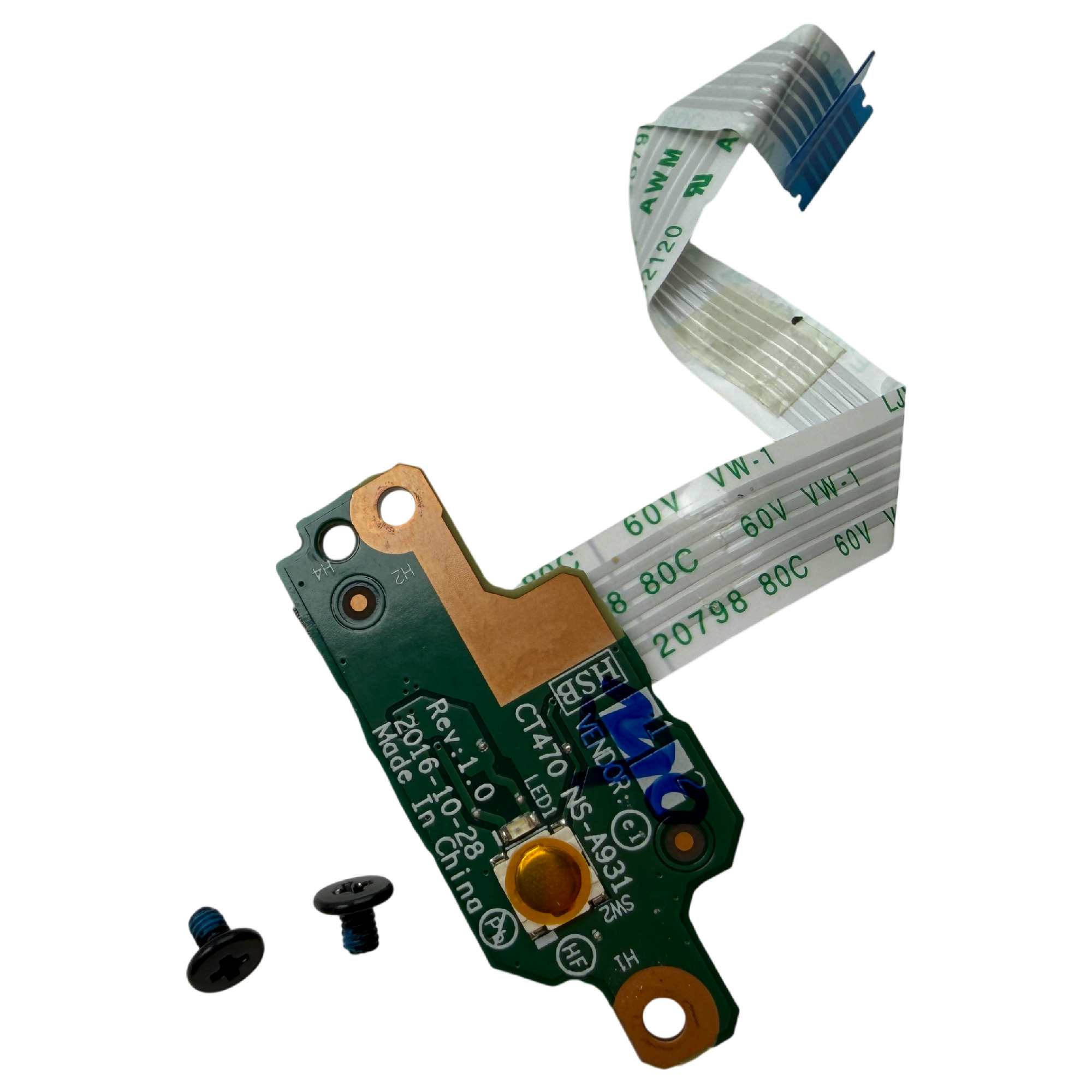 Begagnad Lenovo Thinkpad T470 Power Button Board NS-A931 Switch With Cable