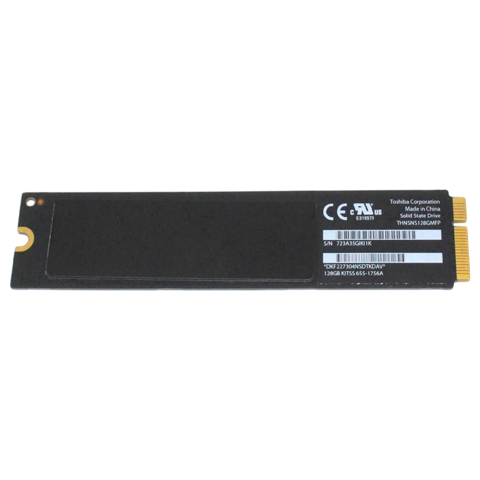 Begagnad 128GB Apple M2 SSD 655-1756A THNSNS128GMFP MacBook Air 11" A1465 13" A1466 2012