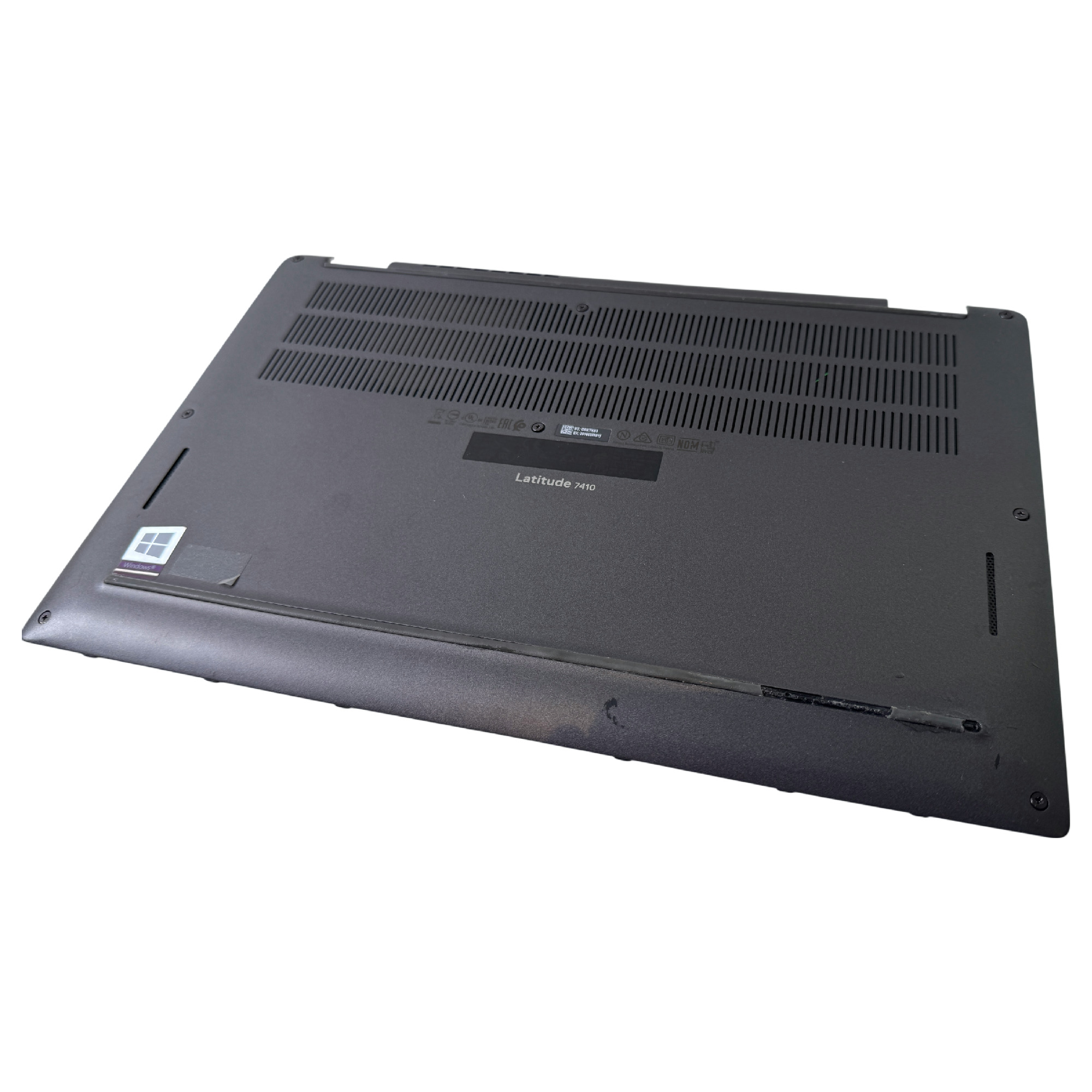 Begagnad Original Dell Bottenplatta Bottom Case Cover Latitude 7410 Black 0V987T