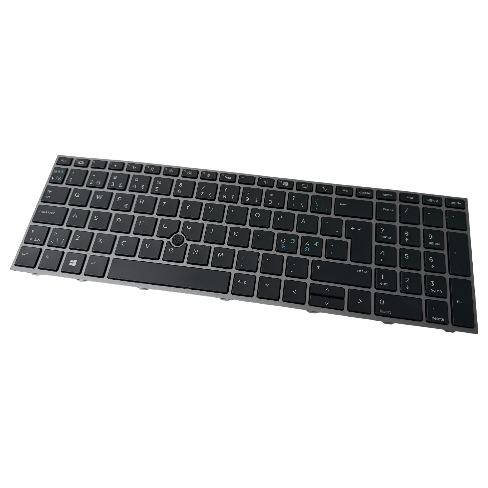 Begagnat Original HP Keyboard L12764-DH1 Zbook 15 17 G5 G6 Tangentbord Nordic SE NO DK
