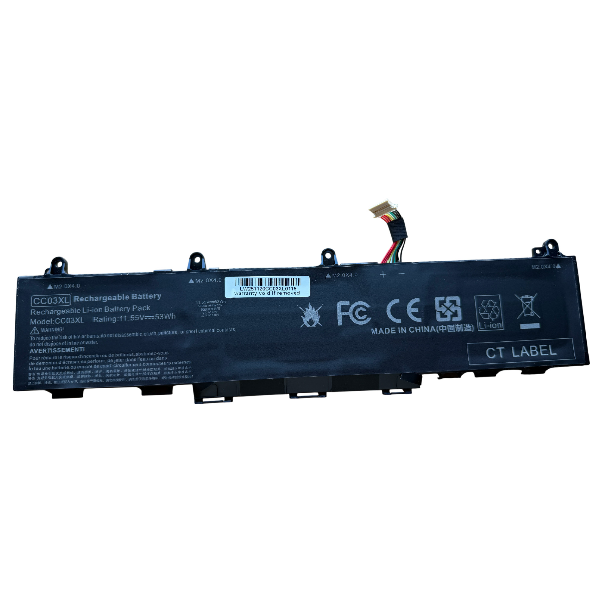 Nytt! Batteri HP Elitebook 830 835 840 845 G7 G8 FireFly 14 G7 G8 CC03XL 53Wh