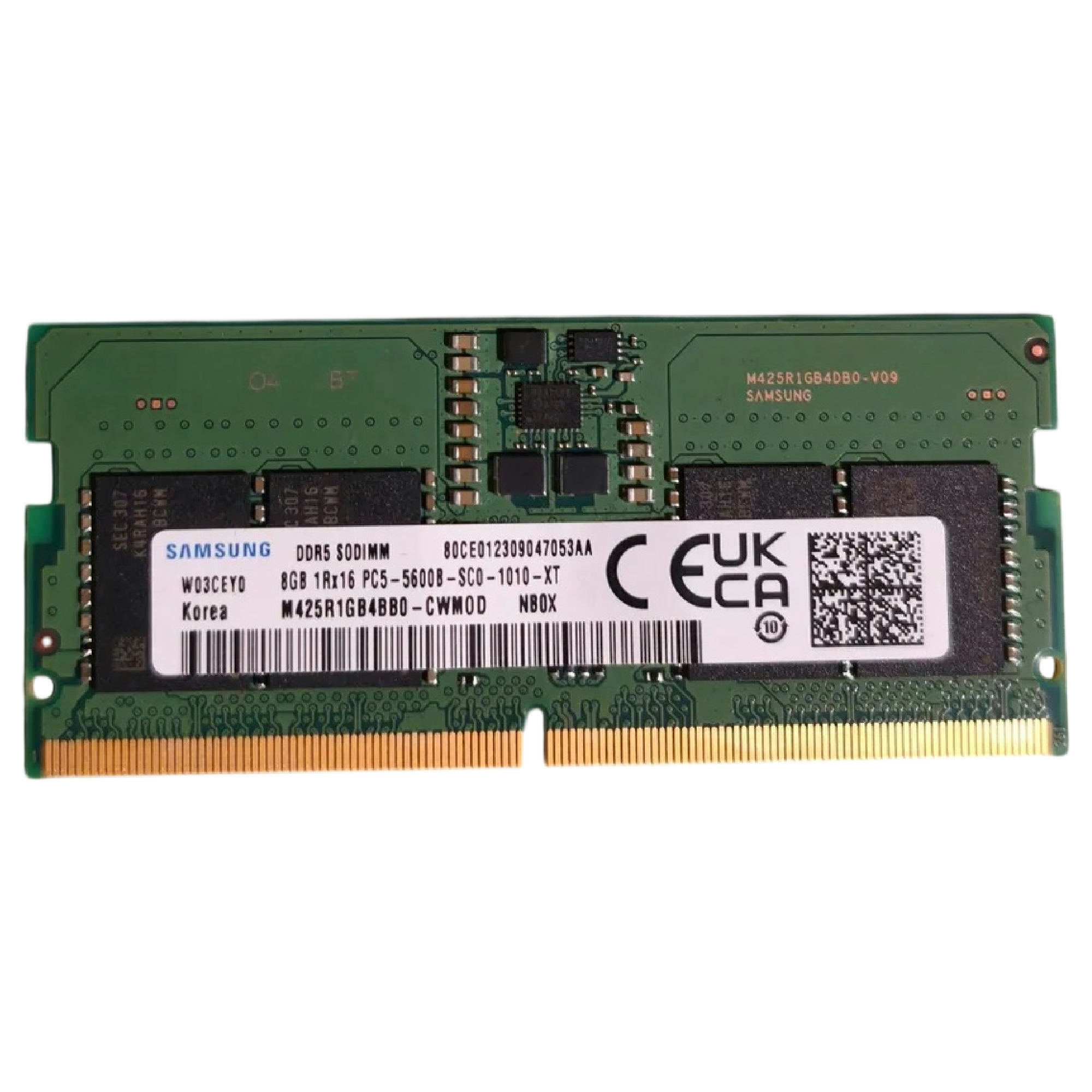 Begagnat 8GB DDR5 1x8GB SODIMM 1Rx16 PC5-5600B 5600MHz M425R1GB4BB0-CWMOD