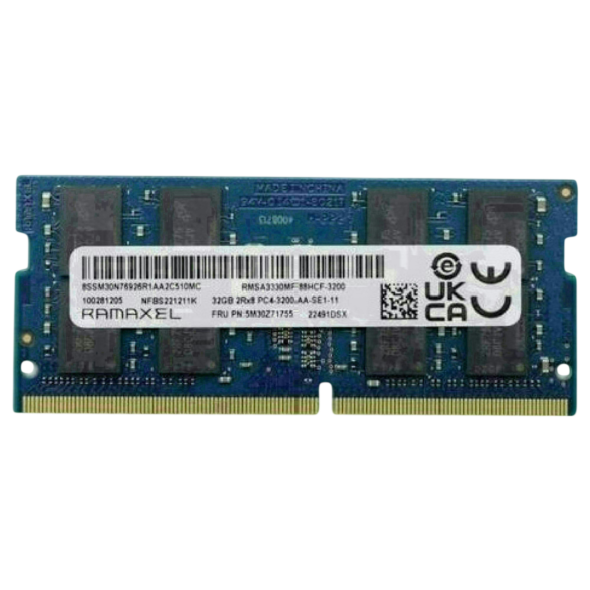 Begagnat Ramaxel 32GB DDR4 (1x32GB) SODIMM 2Rx8 3200MHz RMSA3330MF88HCF-3200