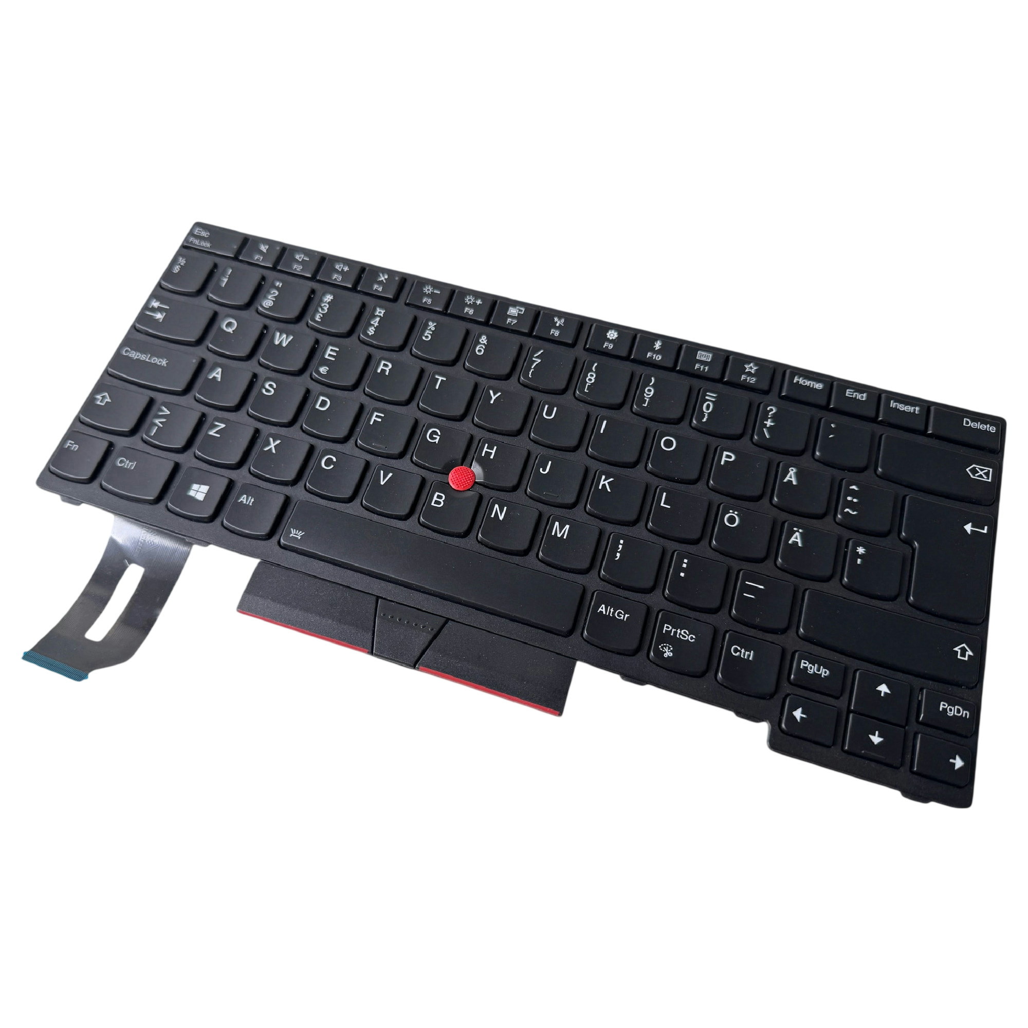 Begagnat Lenovo Nordic Keyboard Thinkpad E480 E490 L380 L390 L480 T480s T490 P43S FRU 01YP465