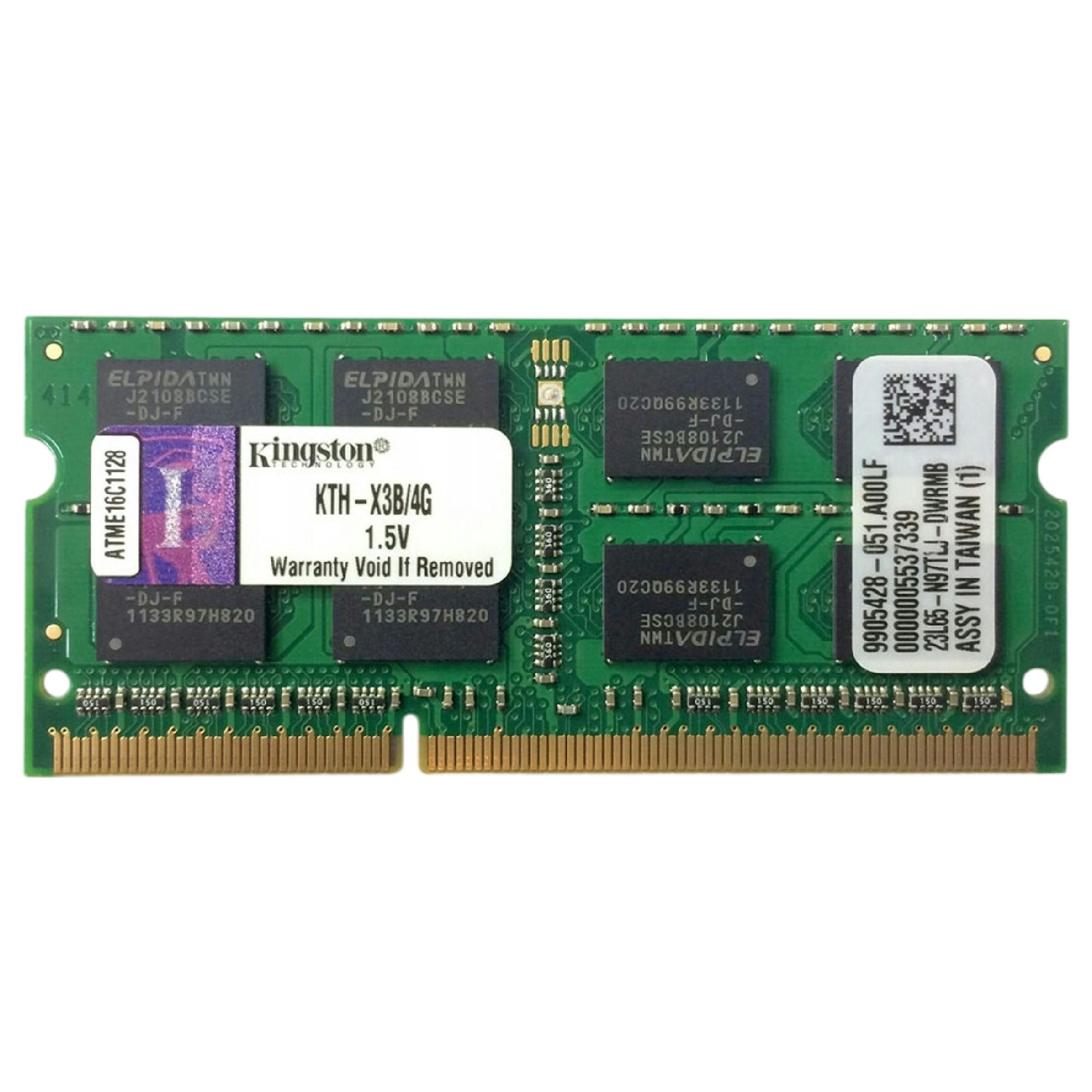 Begagnat Kingston 4GB DDR3 (1x4GB) SODIMM 2Rx8 PC3-10600S 1333MHz KTH-X3B/4G
