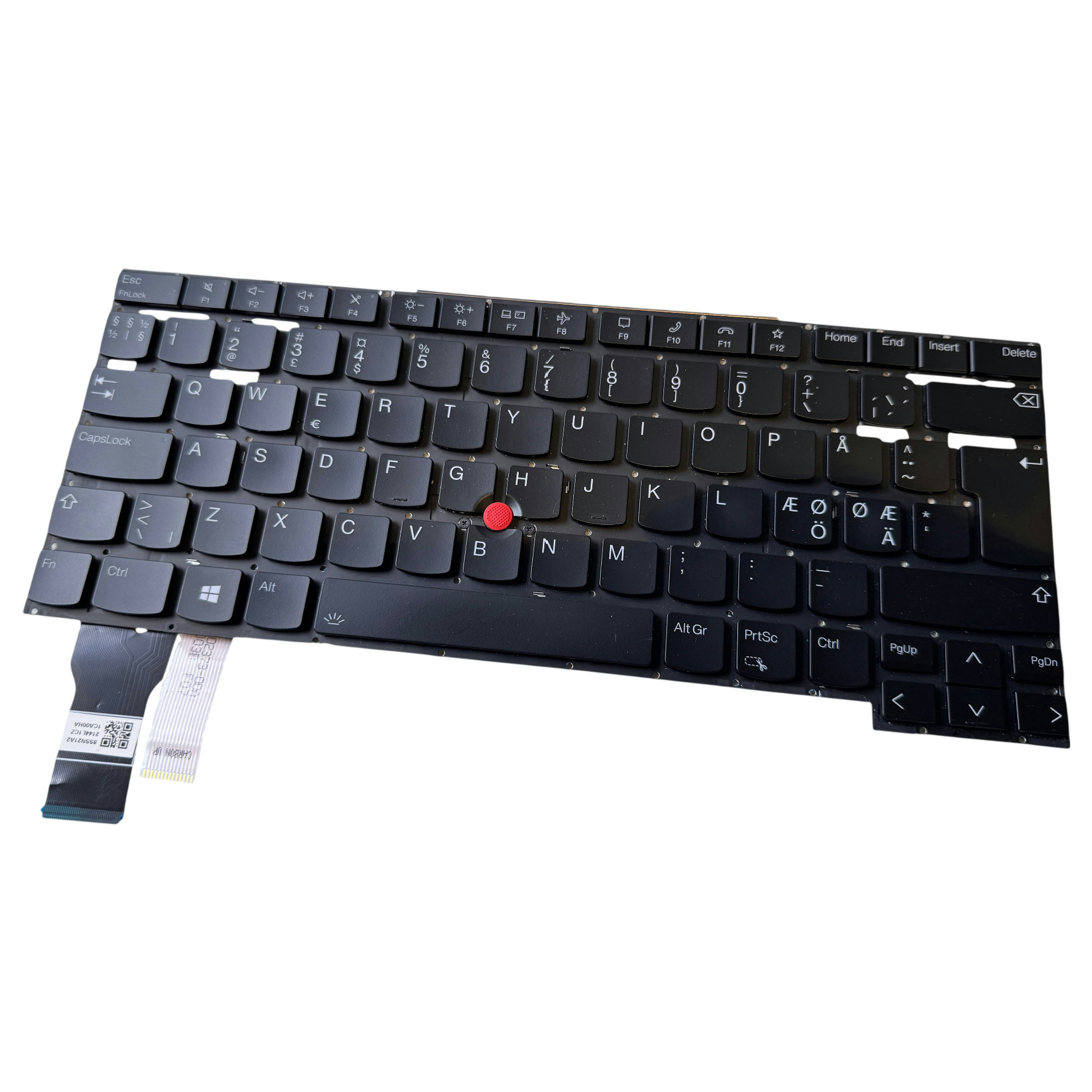 Begagnat Lenovo Nordic Keyboard Thinkpad T14s Gen2 P1 Gen4 X1 Extreme 4th Gen Tangentbord
