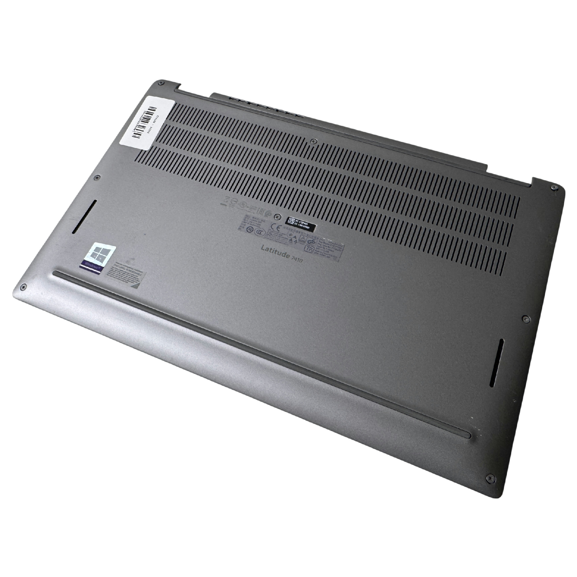 Begagnad Original Dell Bottenplatta Bottom Case Cover Latitude 7410 Silver 003YJ6