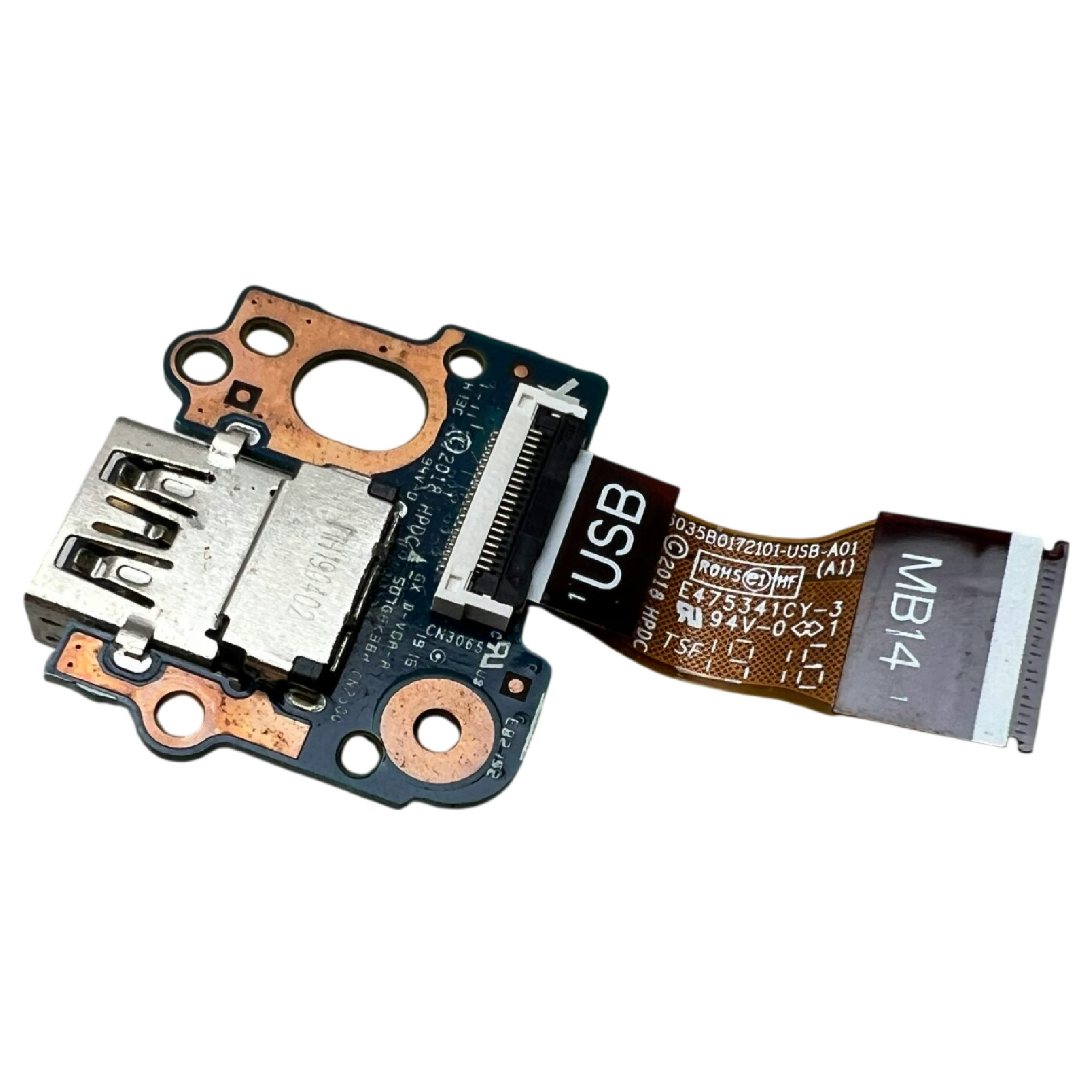 Begagnad HP EliteBook 740 840 845 G5 USB Board Connector + Cable (6050A2925701)