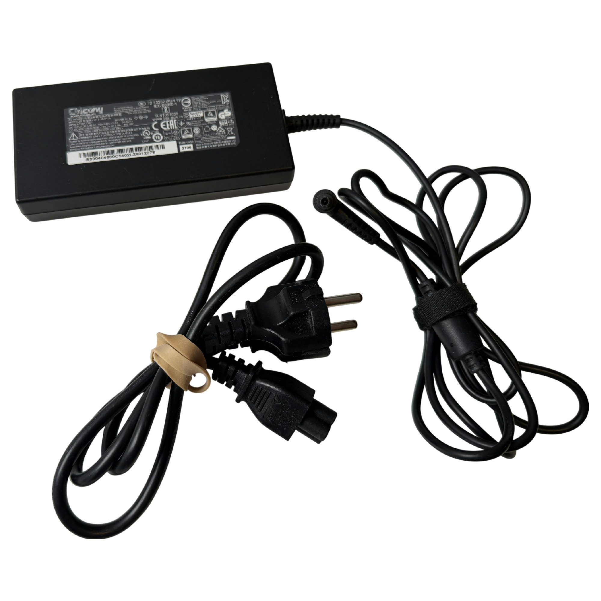 Begagnat Chicony 150W MSI Laptop-laddare 20V 7.5A 4.5 x 3.0mm med Pin A18-150P1A