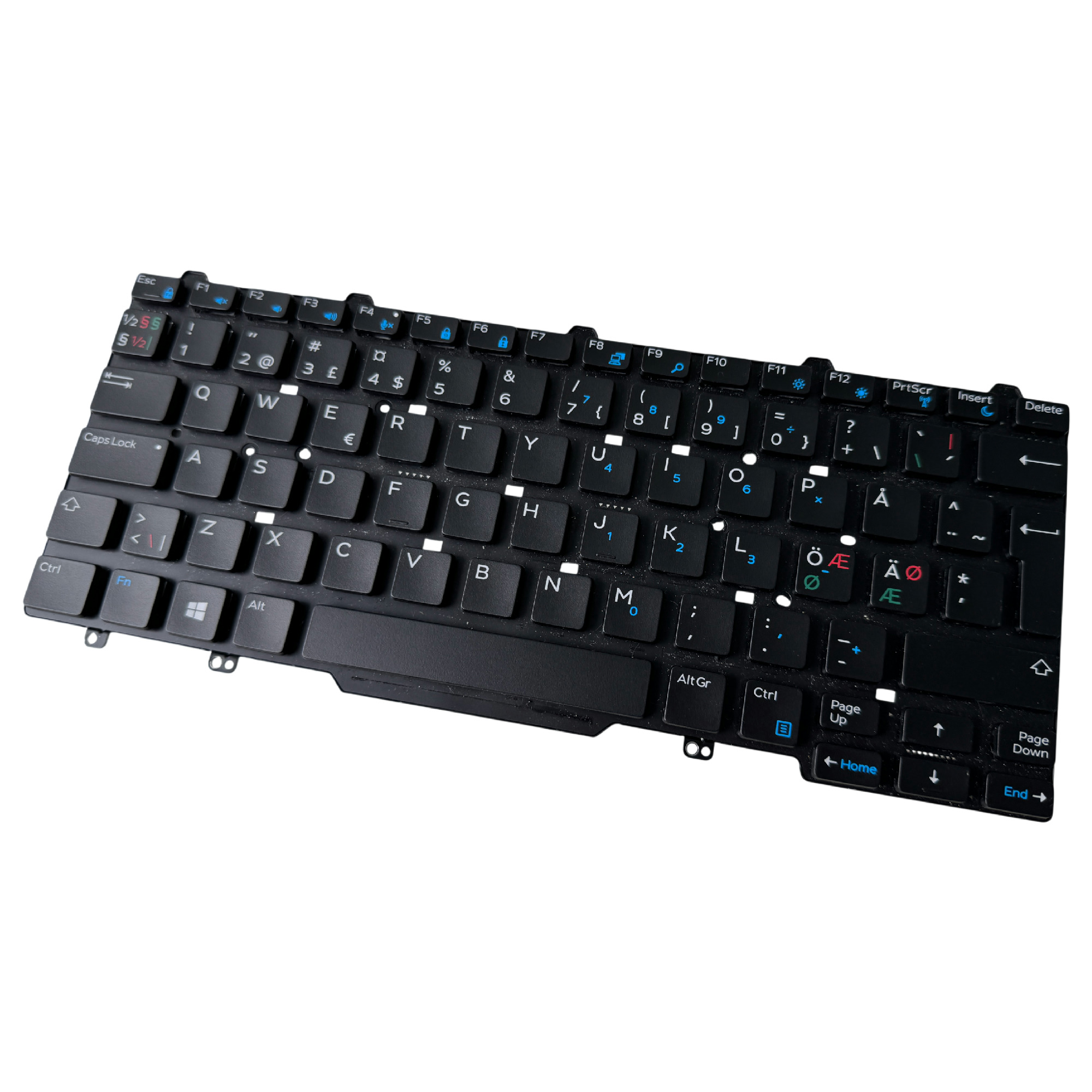Begagnat Dell Latitude 3340 3350 E5450 E5470 E7450 Nordic Keyboard Tangentbord 08X21Y