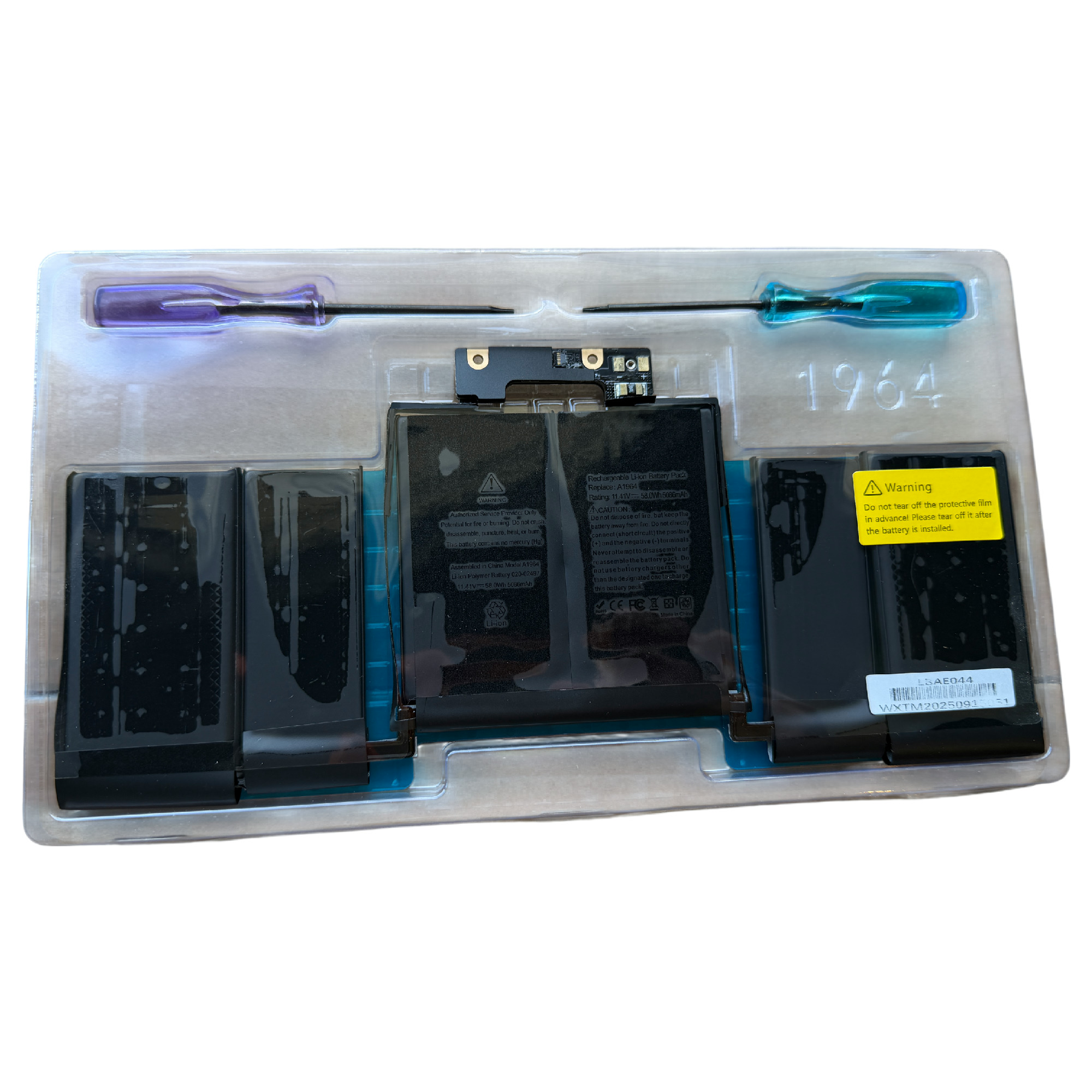 Nytt! Batteri A1964 Apple MacBook Pro 13" 2018 2019 2020 A1989 A2251 58Wh