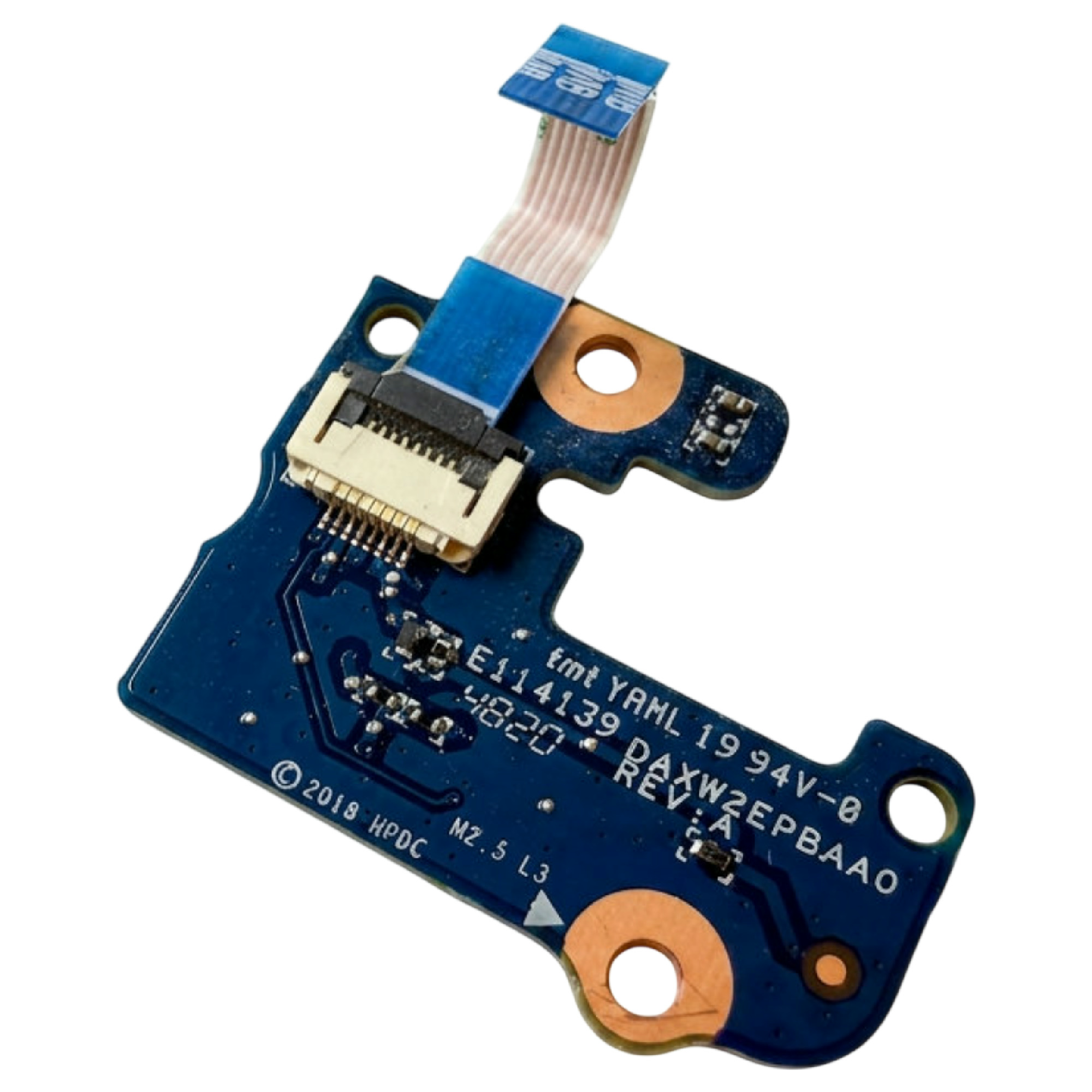 Begagnat Original HP Zbook 15 G5 G6 Power Button Switch Board DAXW2EPBAA0