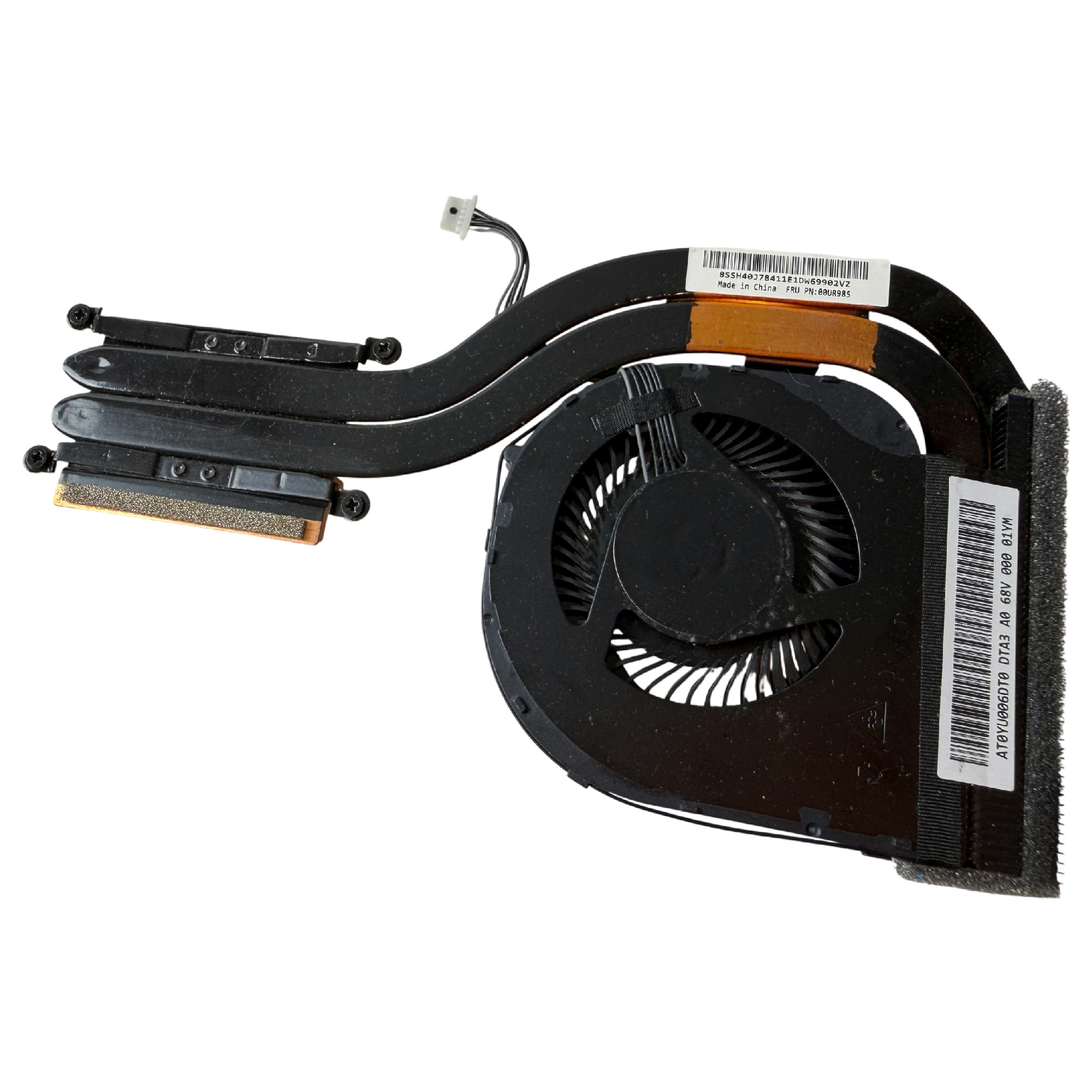 Begagnad Original Lenovo ThinkPad T460s T470s Fan and Heat Sink Assembly 00UR985
