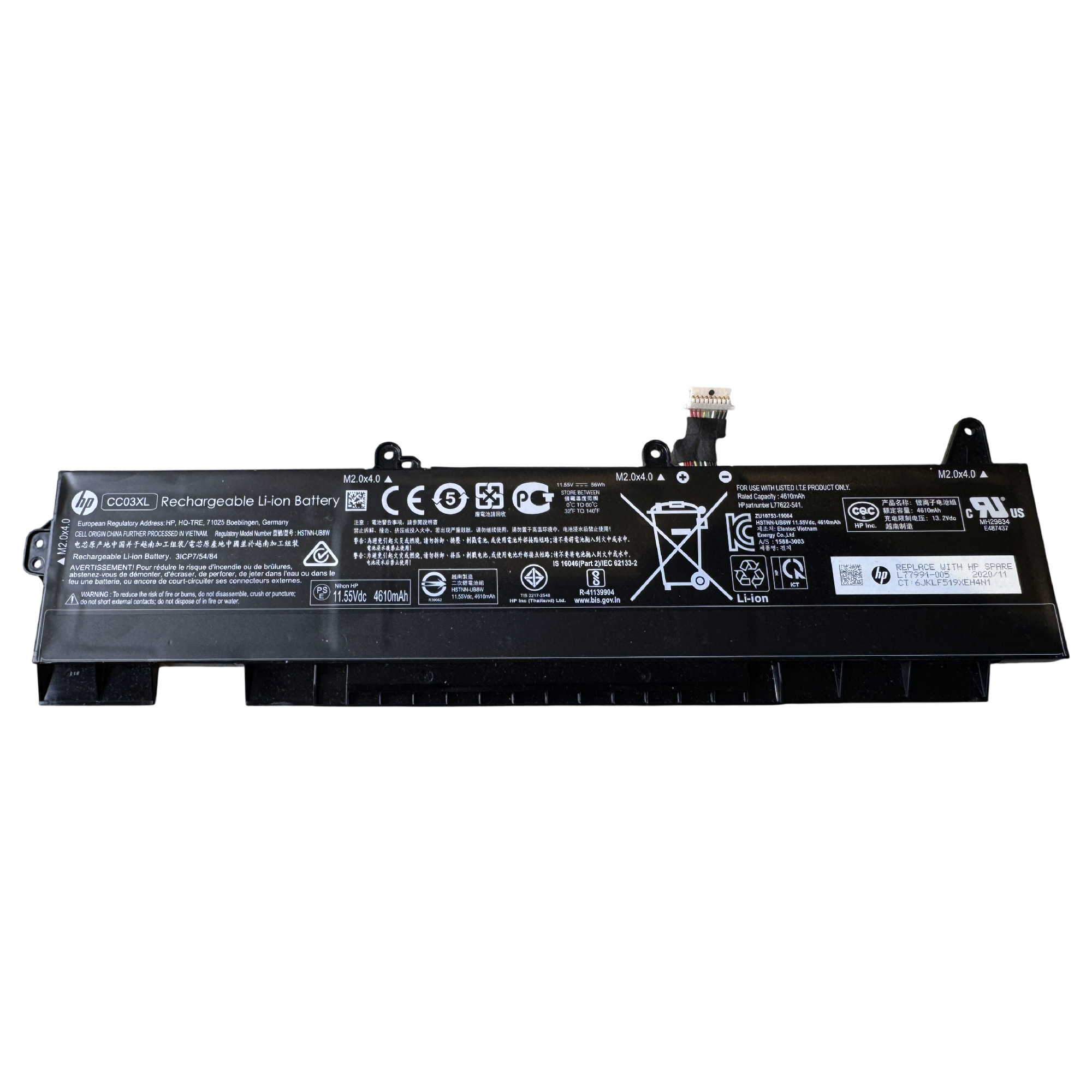 Beg. HP Batteri Elitebook 850 855 G7 G8 FireFly 15 G7 G8 CC03X L77991-005 56Wh