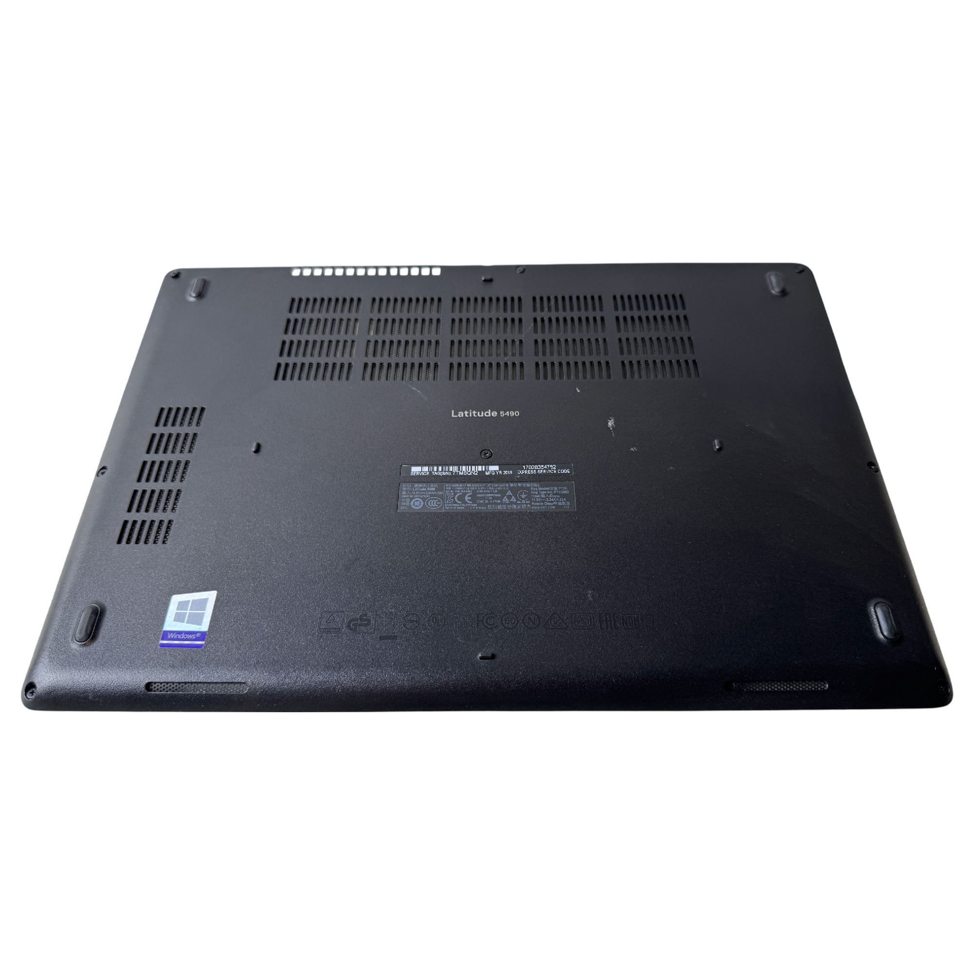 Begagnad Original Dell Bottenplatta Bottom Case Cover Latitude 5490 E5490 0TCMWR TCMWR