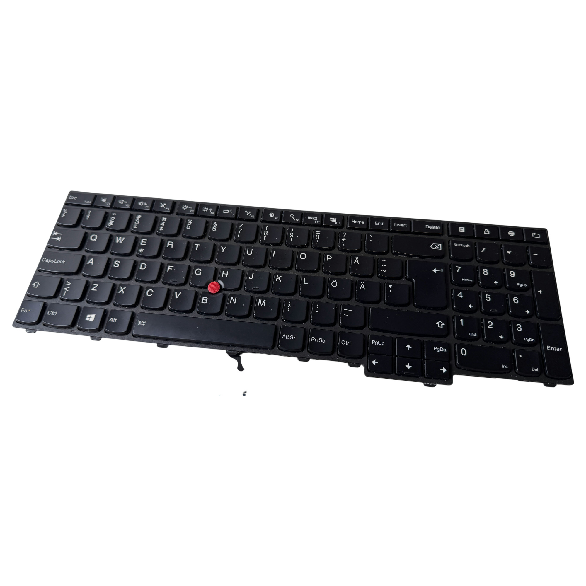 Begagnat Lenovo Swedish Keyboard 04Y2413 W540 W541 W550 W550s T540 T540P T550 T560 P50s