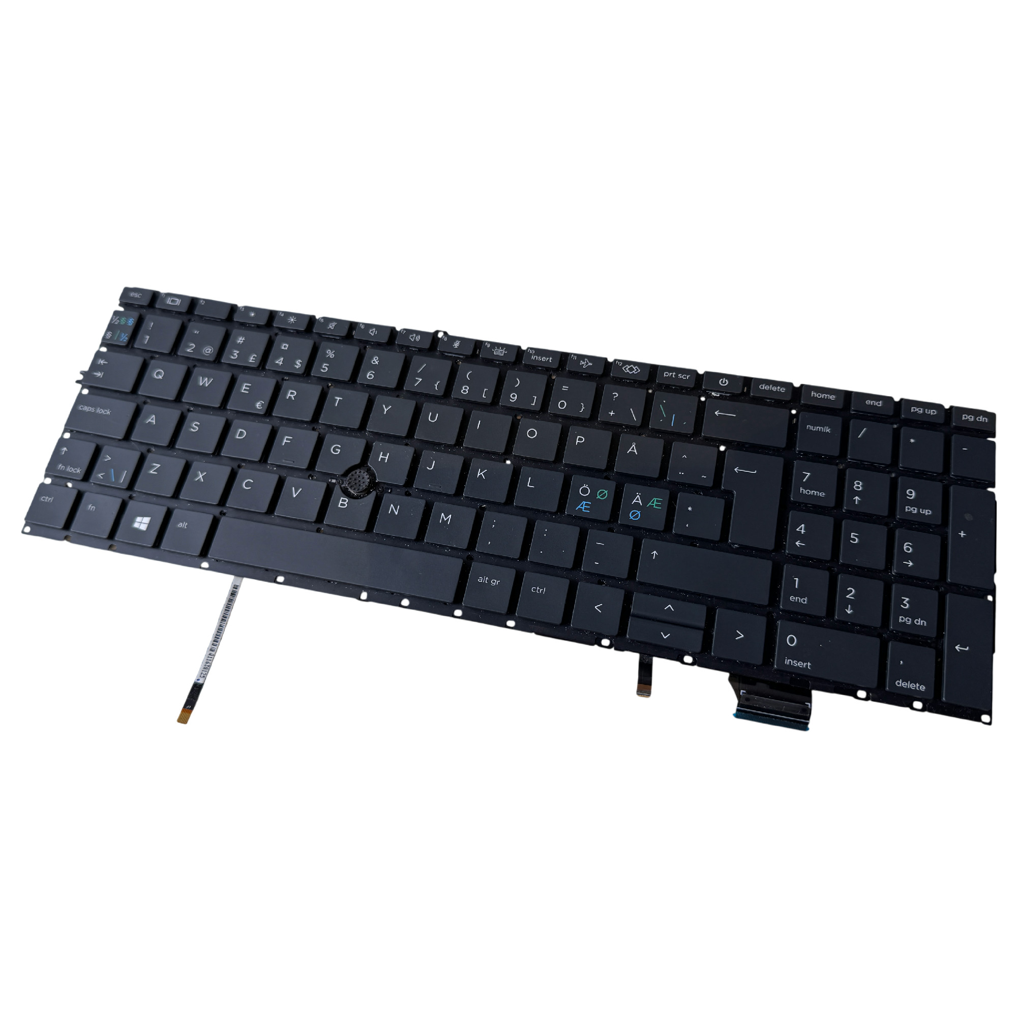 Begagnat Original HP Nordic Keyboard L89916-DH1 EliteBook 755 850 855 G7 G8 ZBook Firefly 15 G7 G8