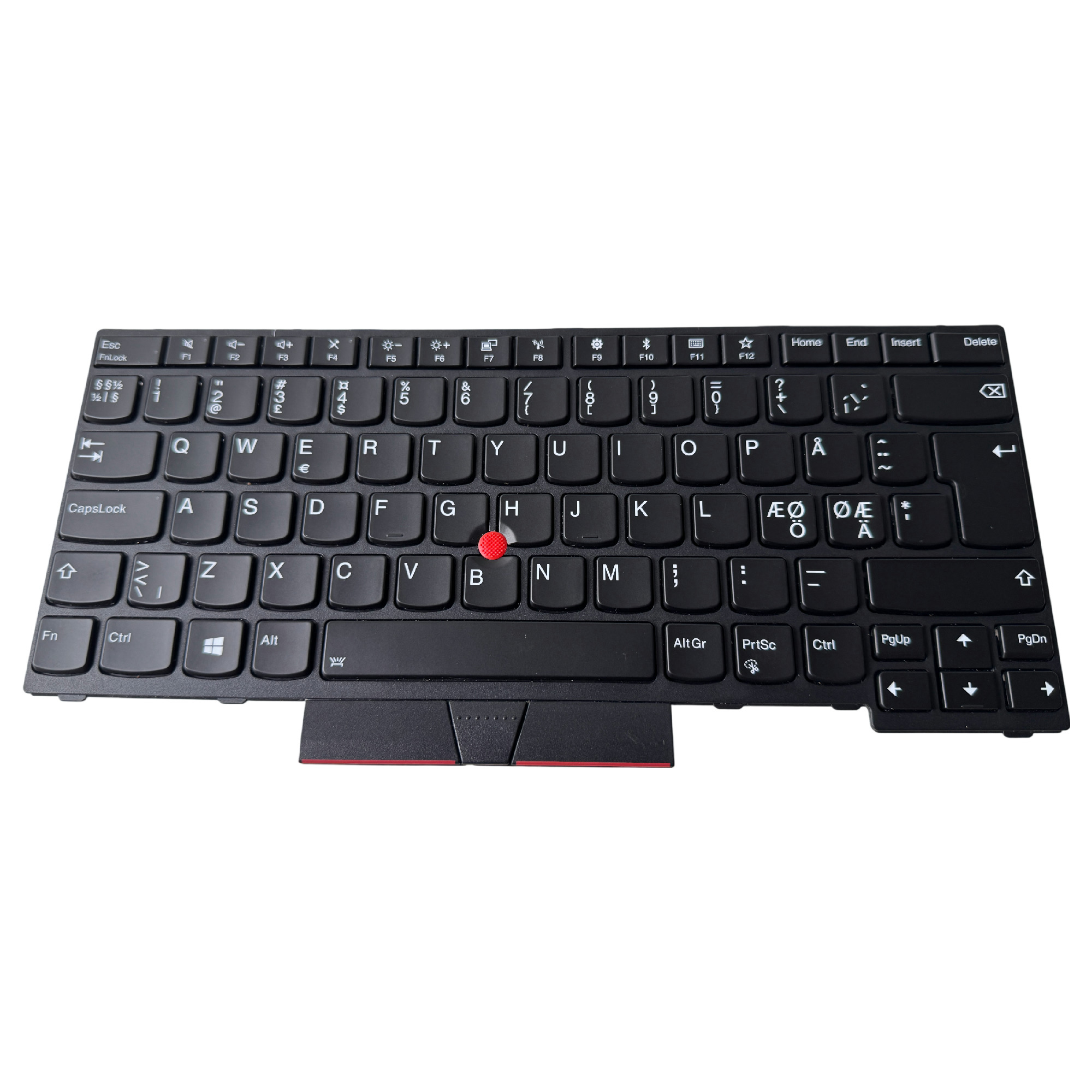Begagnat Lenovo Nordic Keyboard Thinkpad E480 E490 L380 L390 L480 T480s T490 P43S FRU 01YP479