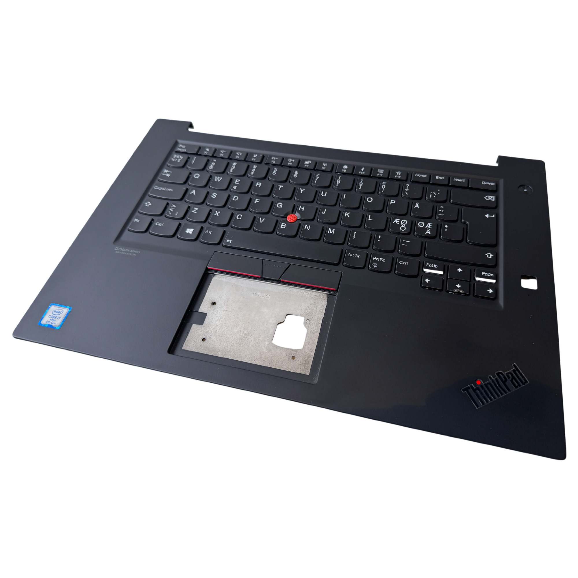 Begagnat Original Lenovo Palmrest med Tangentbord SN20R58803 ThinkPad X1 Extreme 2nd Gen