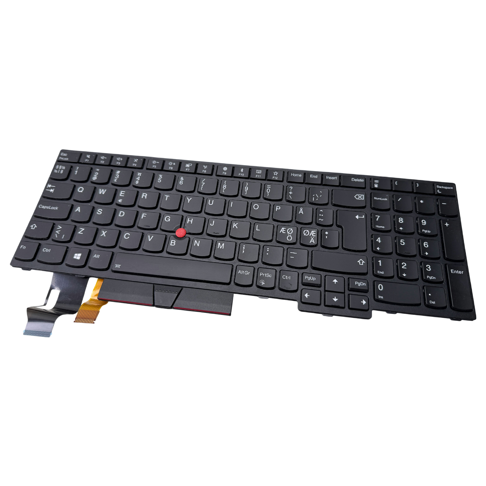 Begagnat Lenovo 01YP625 Swedish Keyboard Thinkpad E580 E590 L580 L590 P52 P53 P53s P72 P73 T590