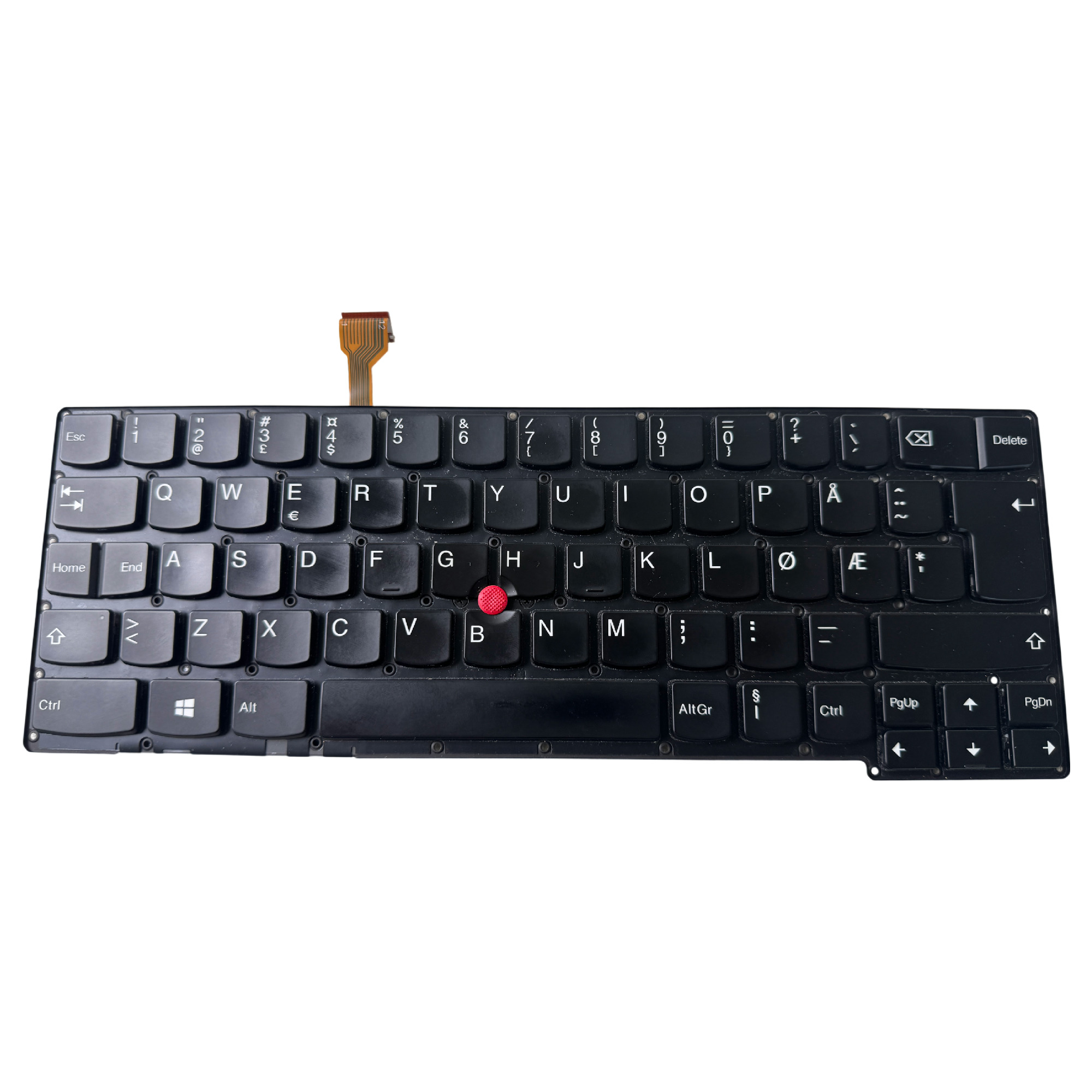 Begagnat Original Lenovo Norsk Keyboard Thinkpad X1 Carbon Gen 2 0C45089 04X6518