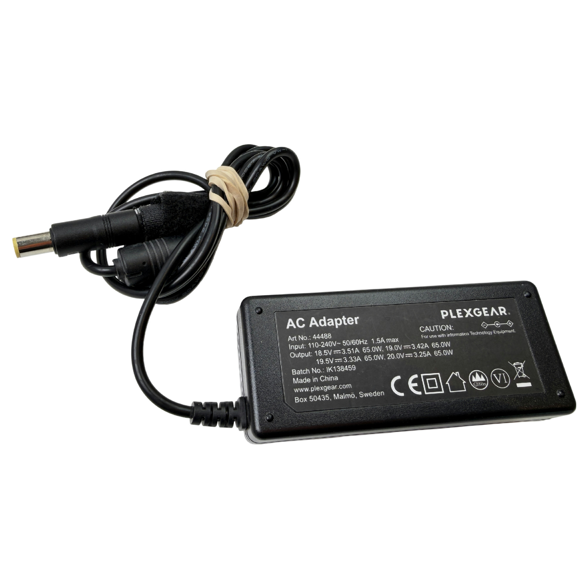 Begagnad Universal Laddare 65W Plexgear HP Compaq ASUS Acer Modell 44488