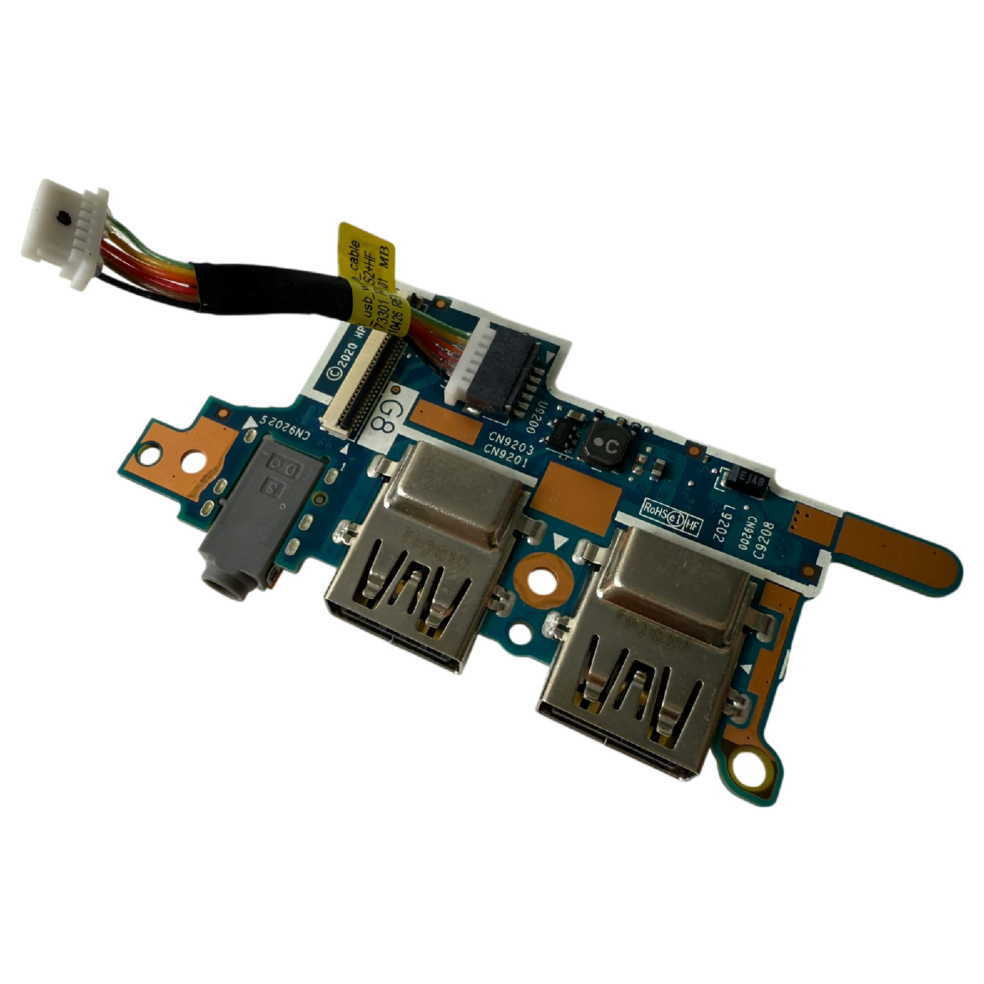 Begagnat HP Original USB Audio Jack Flexkabel 6050A3136301 EliteBook 830 835 840 845 ZBook Firefly 14 G7 G8