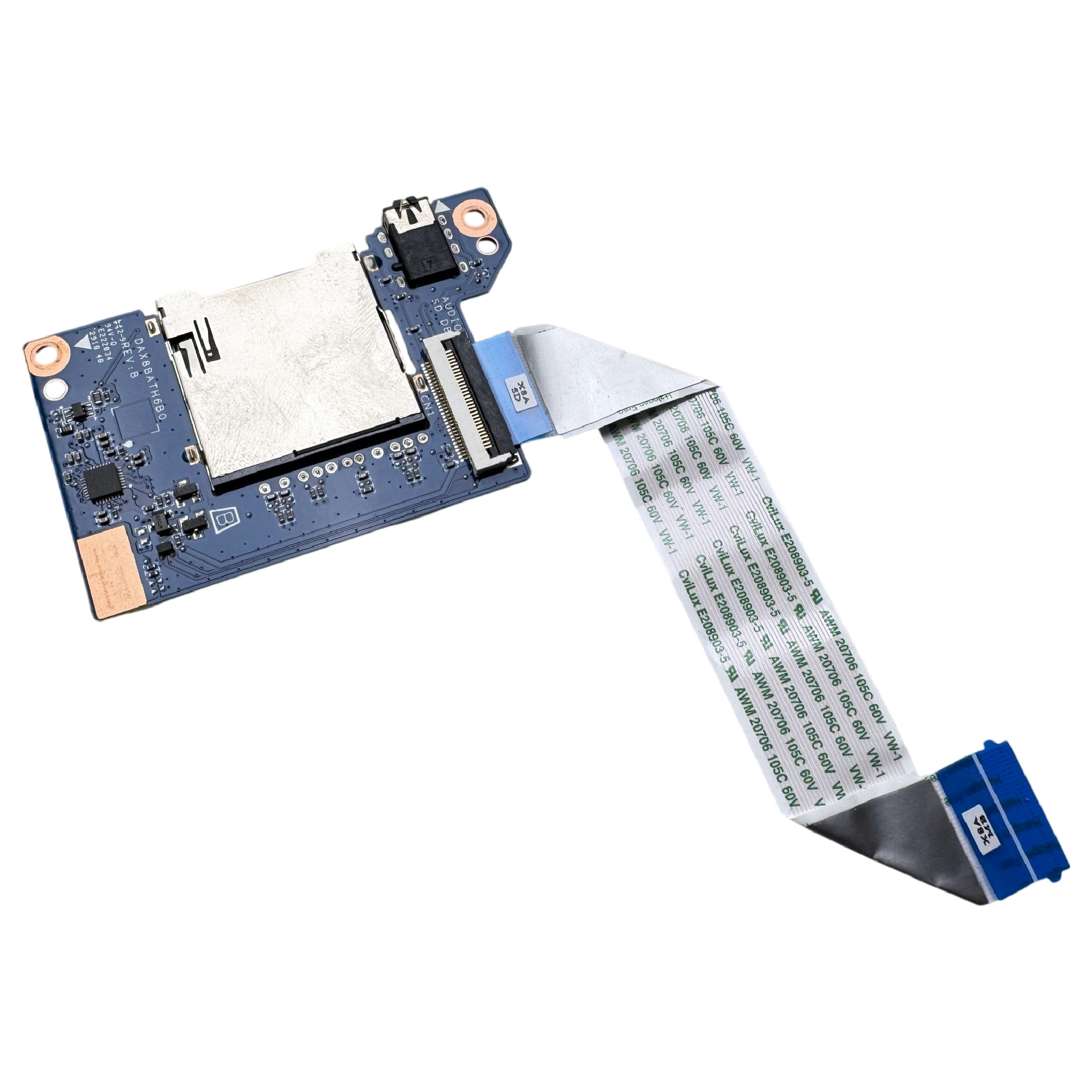 Begagnad Original HP ProBook 430 440 G5 14" Laptop Audio Jack SD Card Reader Board W DAX8BATH6B0