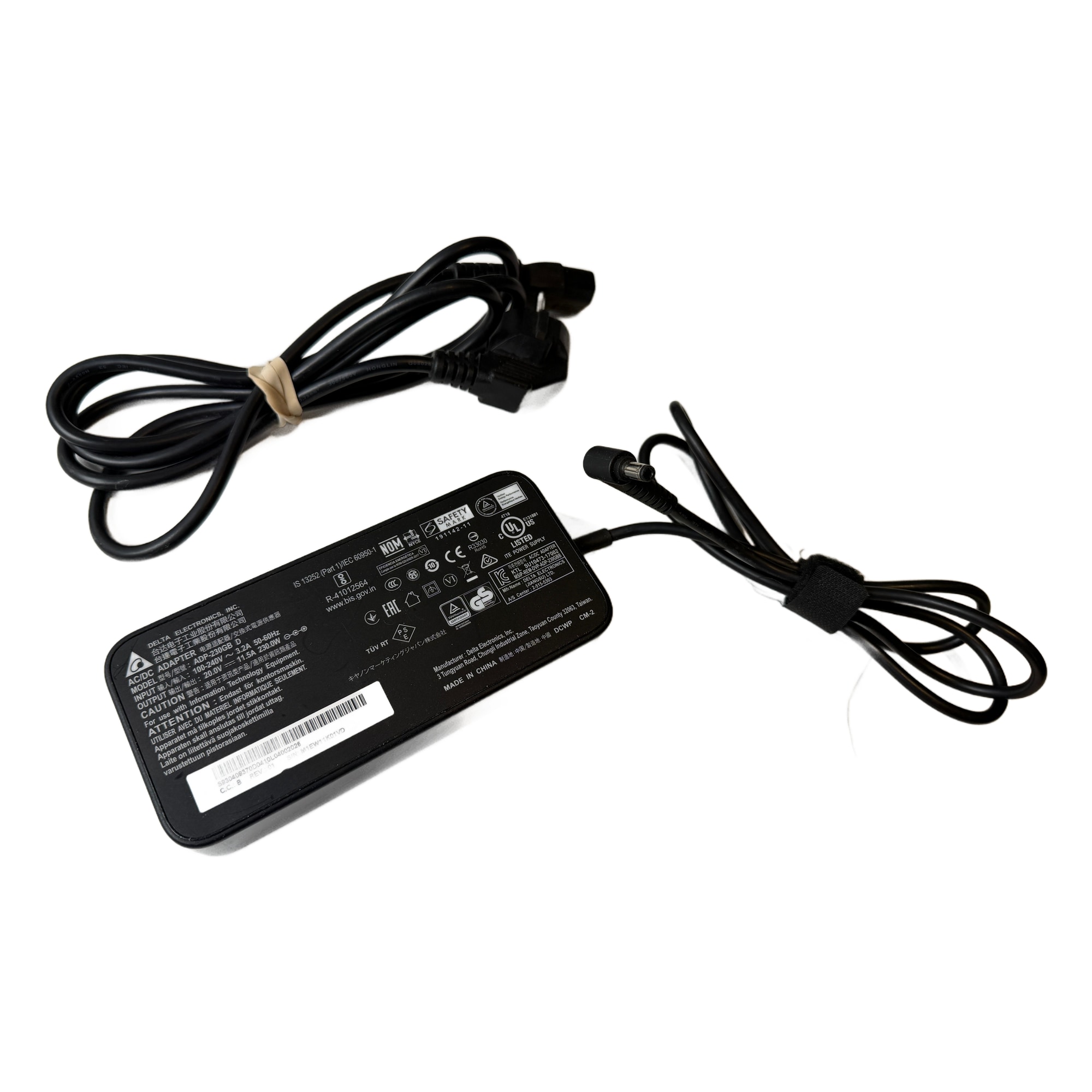 Begagnad Original Laddare 230W 5,5x2,5mm Delta MSI Gigabyte 20V 11.5A ADP-230GB