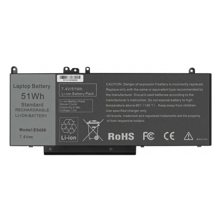 Nytt! Batteri Dell Latitude E5250 E5450 E5550 3150 3160 51WH 7200mAh 7.4V