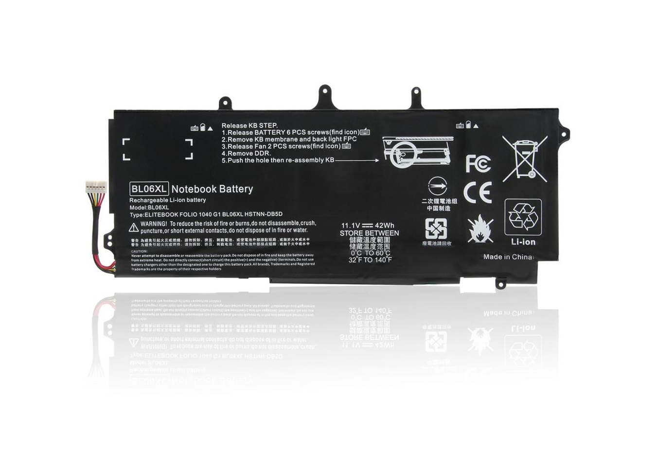 Nytt! Batteri HP EliteBook 1040 G1 G2 11.1V 42W