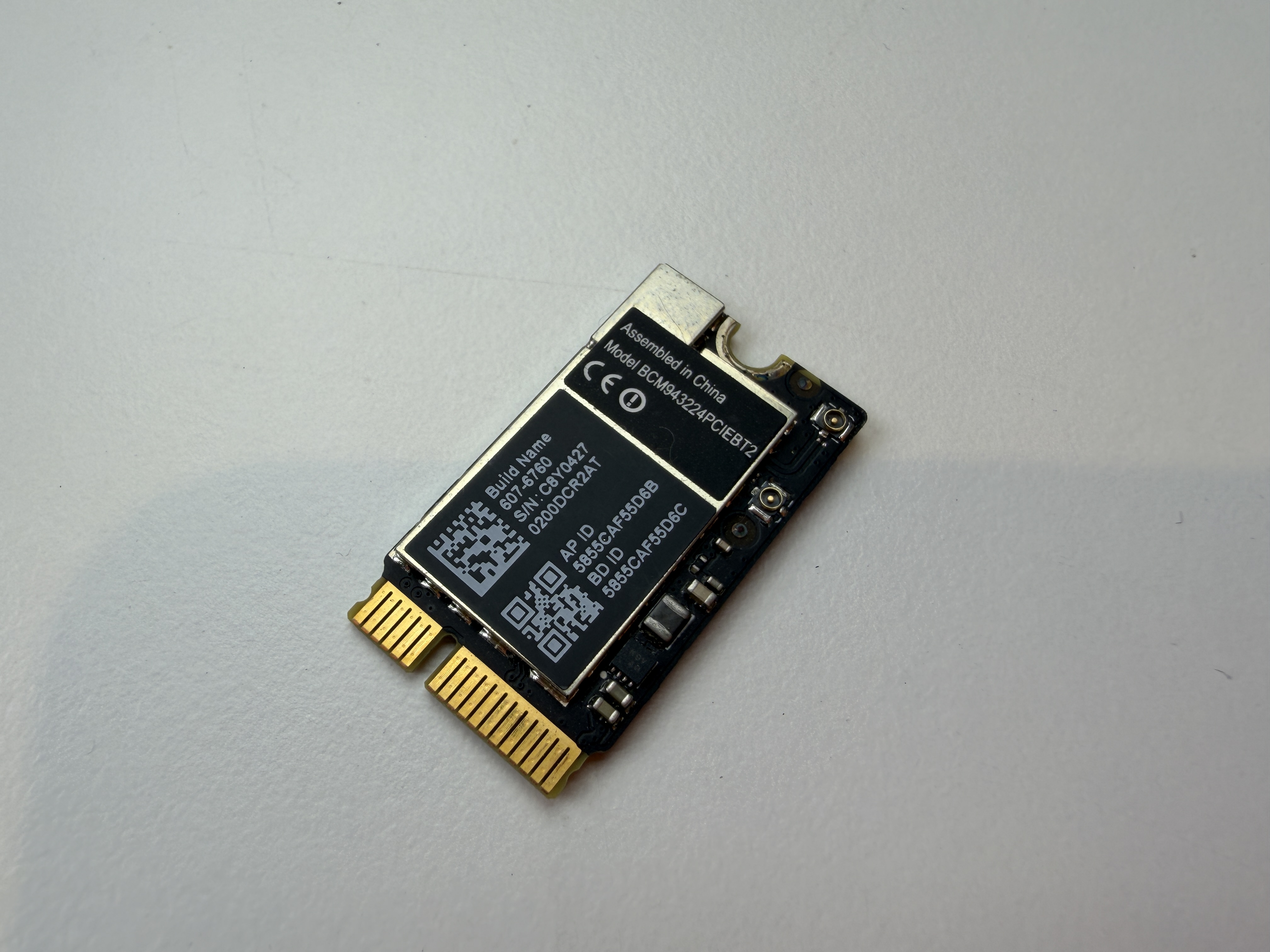 Begagnat Apple Original AirPort Bluetooth Card BCM94322PCIEBT2 607-6760