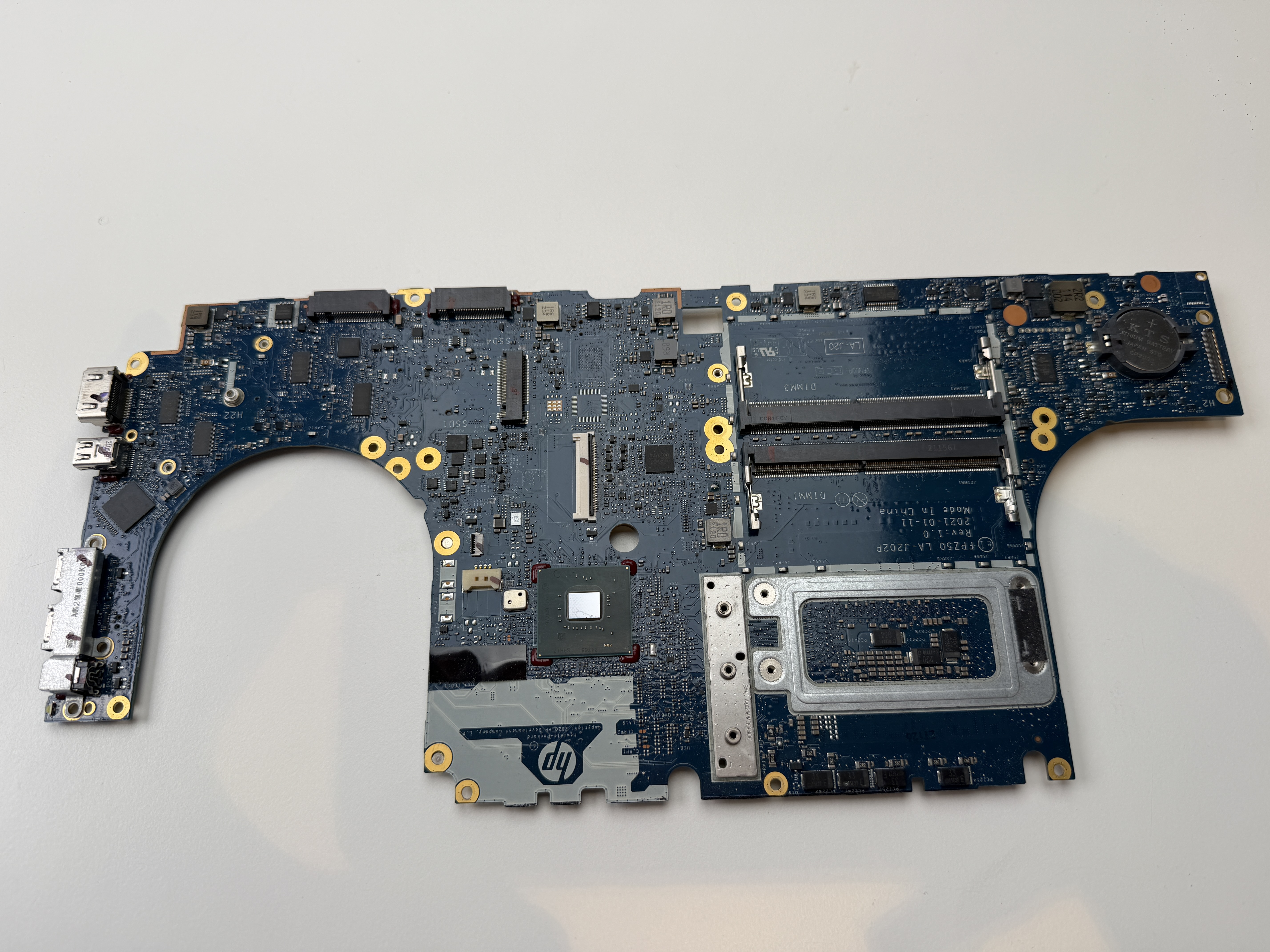 Begagnat Moderkort HP Zbook Fury 15 G7 Motherboard i7-10850H WWAN M31409-601