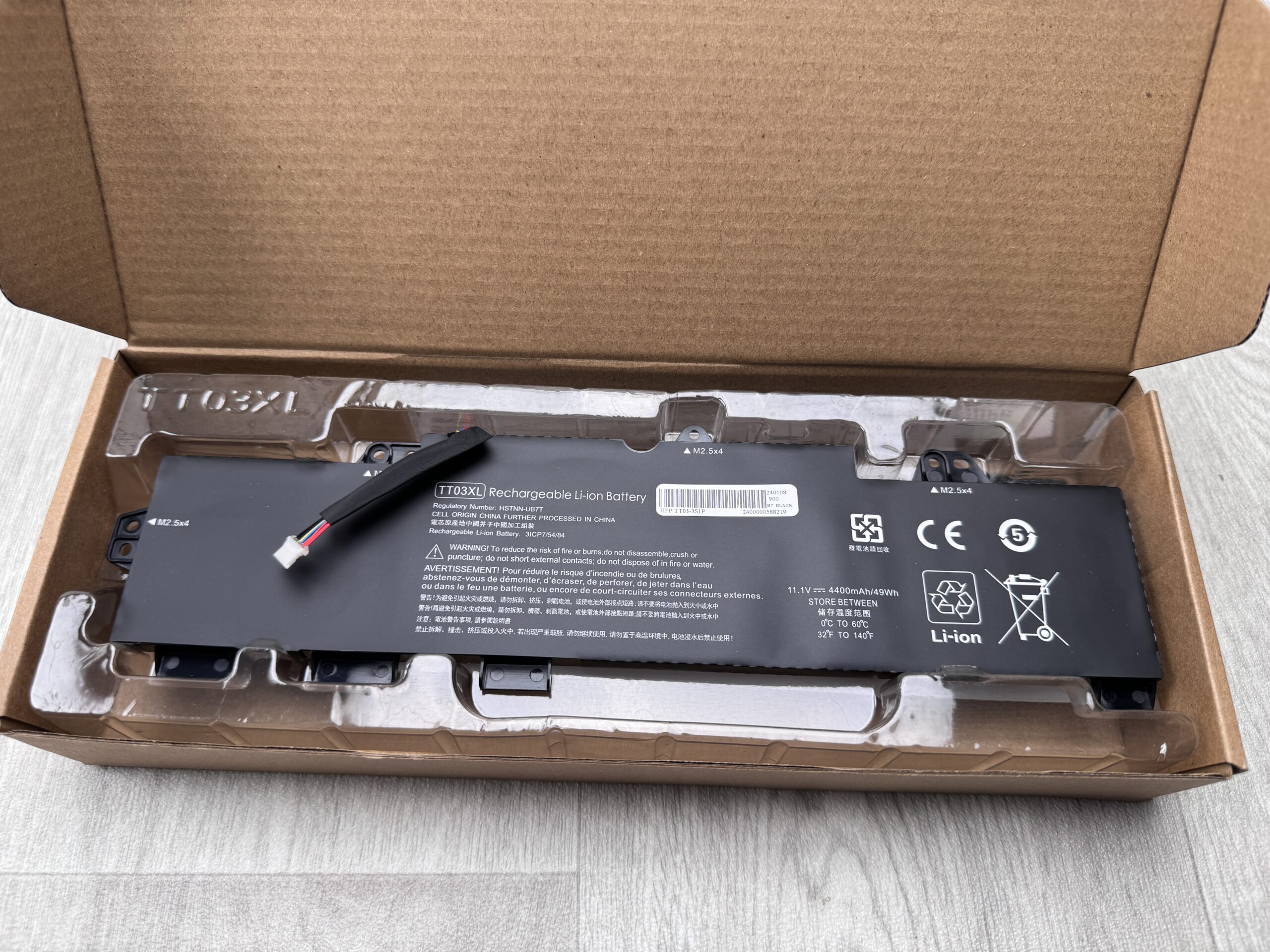 Nytt! Batteri HP EliteBook 755 850 G5 G6 Zbook 15u G5 G6 11.1V 4400mAh TT03XL